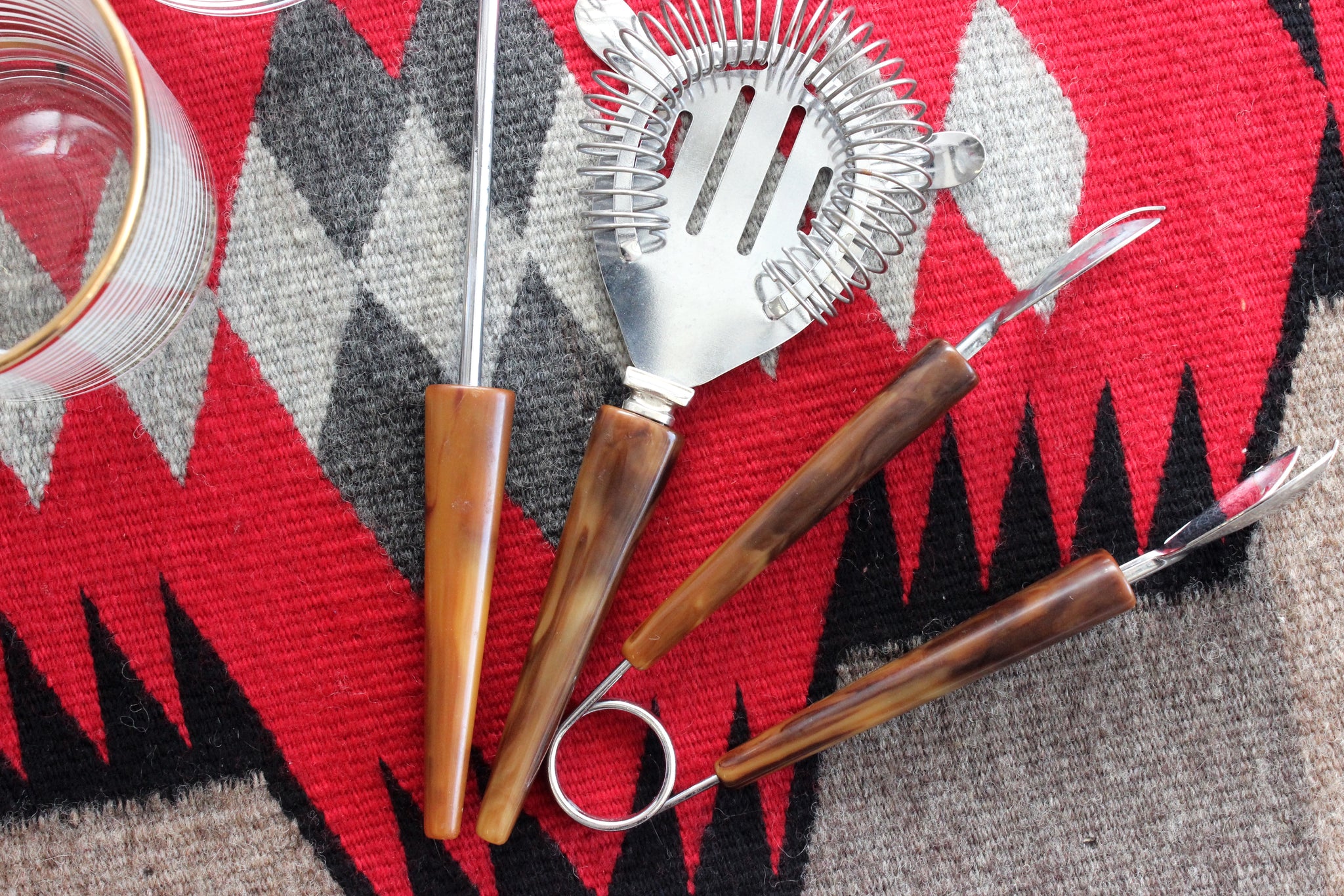 Mid Century Modern Bar Tools, Vintage Barware