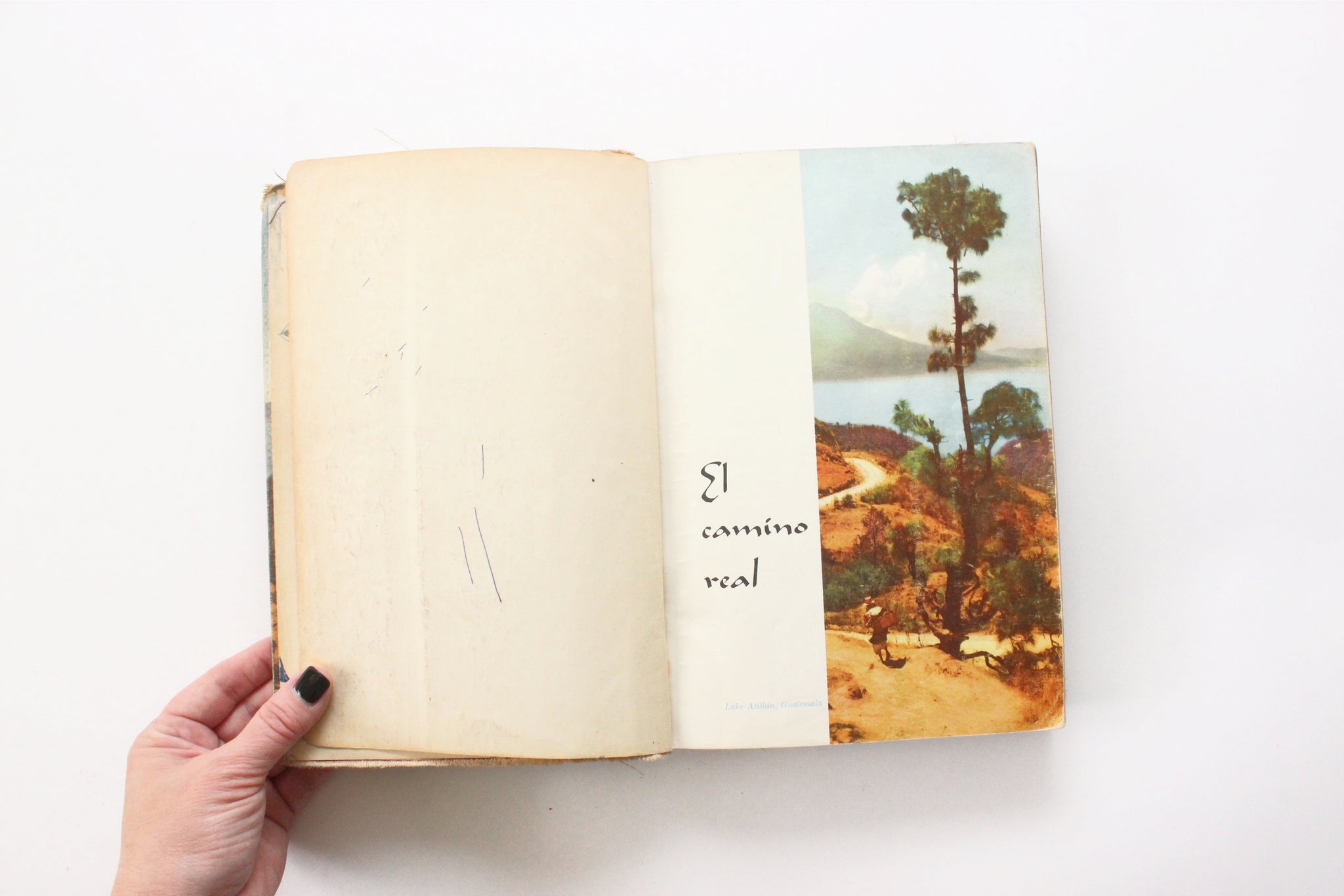 Vintage Hardcover Textbook Book Titled, "El Camino Real"
