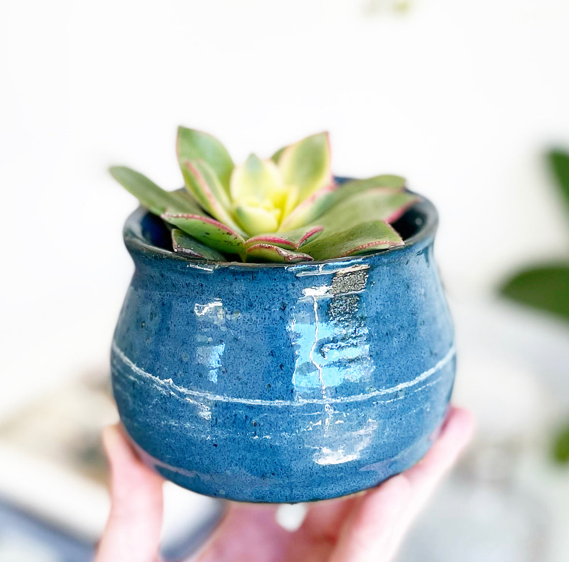 Handmade Stoneware Bowl, Small 1970's Trinket Bowl, Air Plant Display