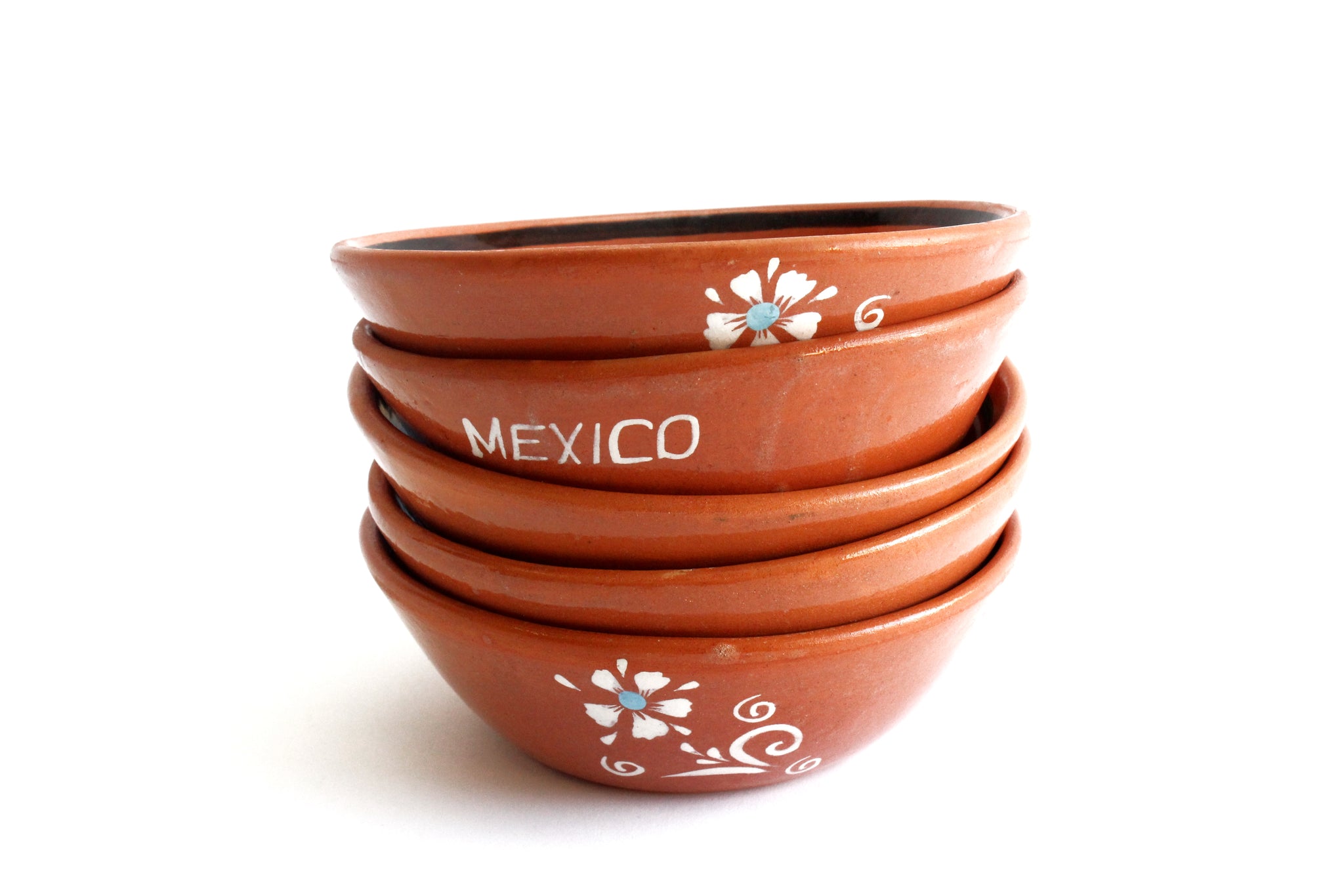 Set of 5 Vintage Terra-Cotta Bowls