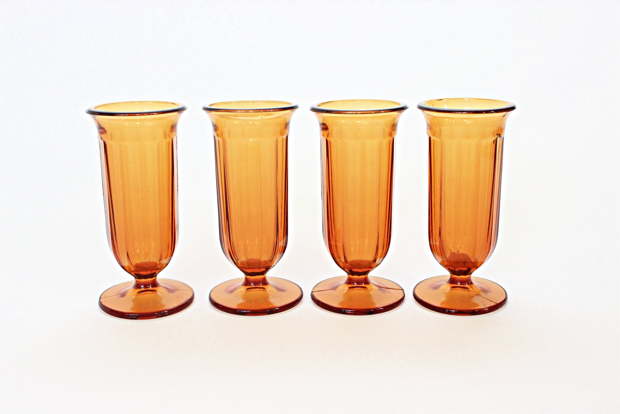 sustainable home decor vintage glassware parfait cups