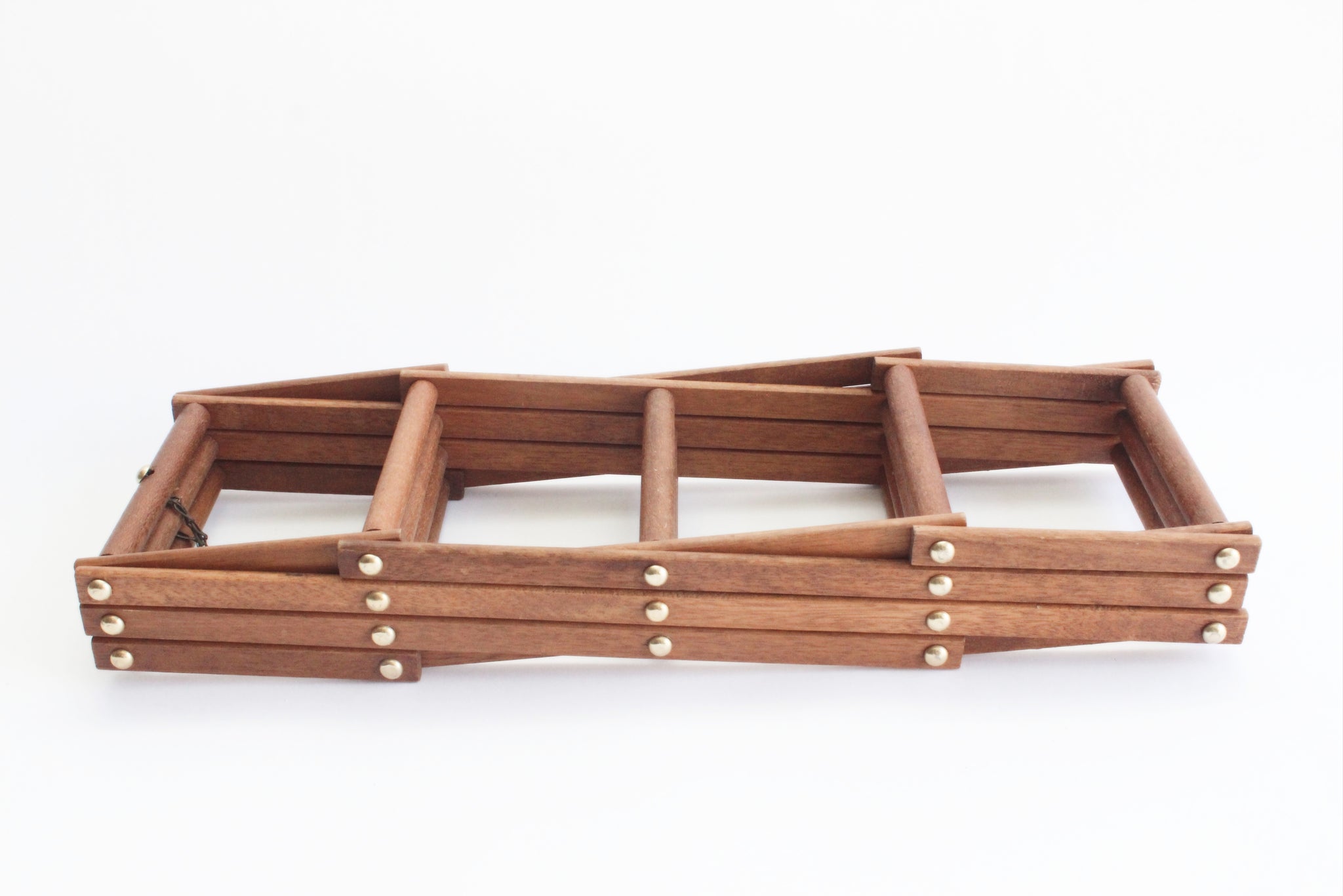 Mid Century Wooden Wine Rack, Folding Wine Rack