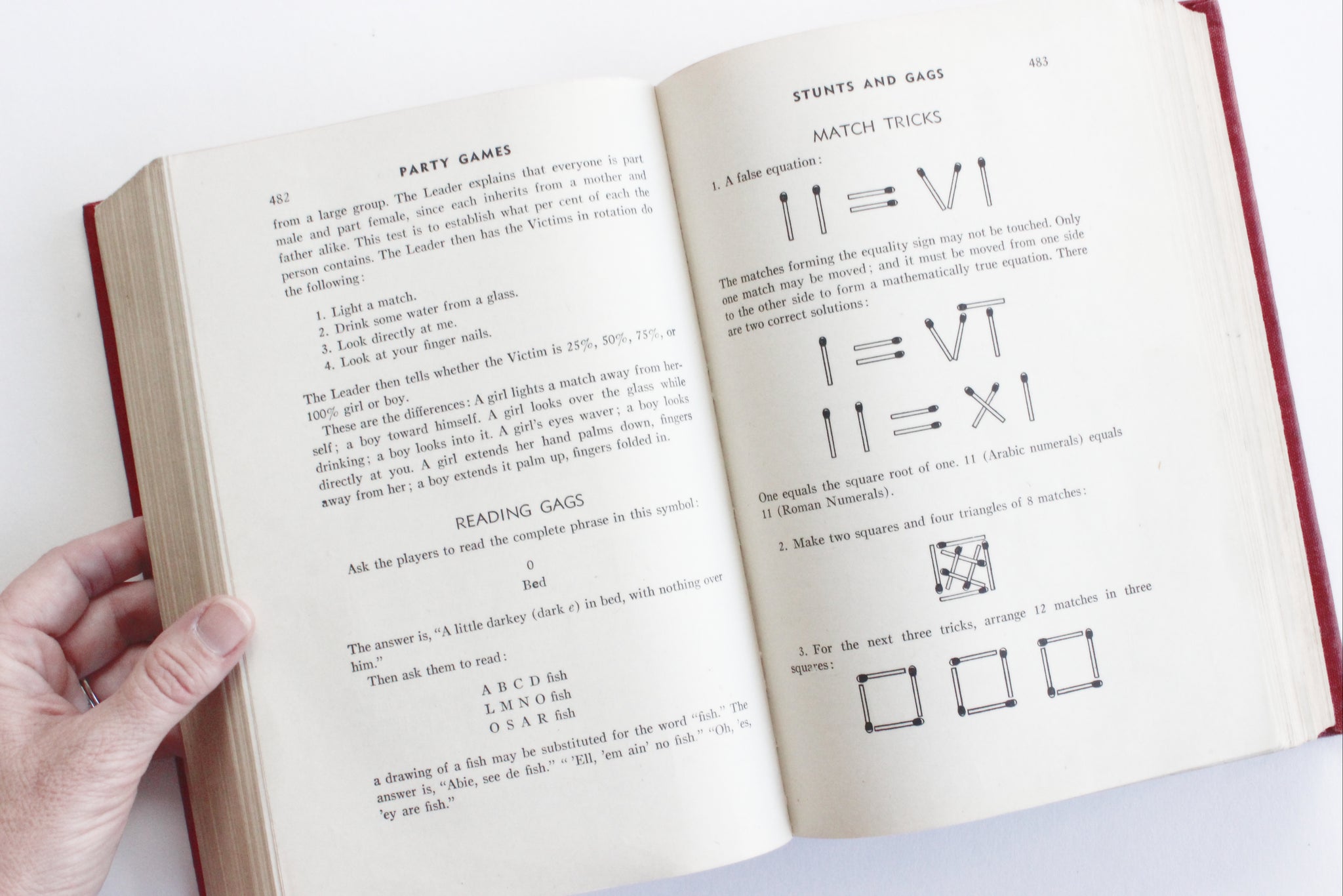 Vintage Hardcover Book, 1940 Edition of The Complete Book of Games