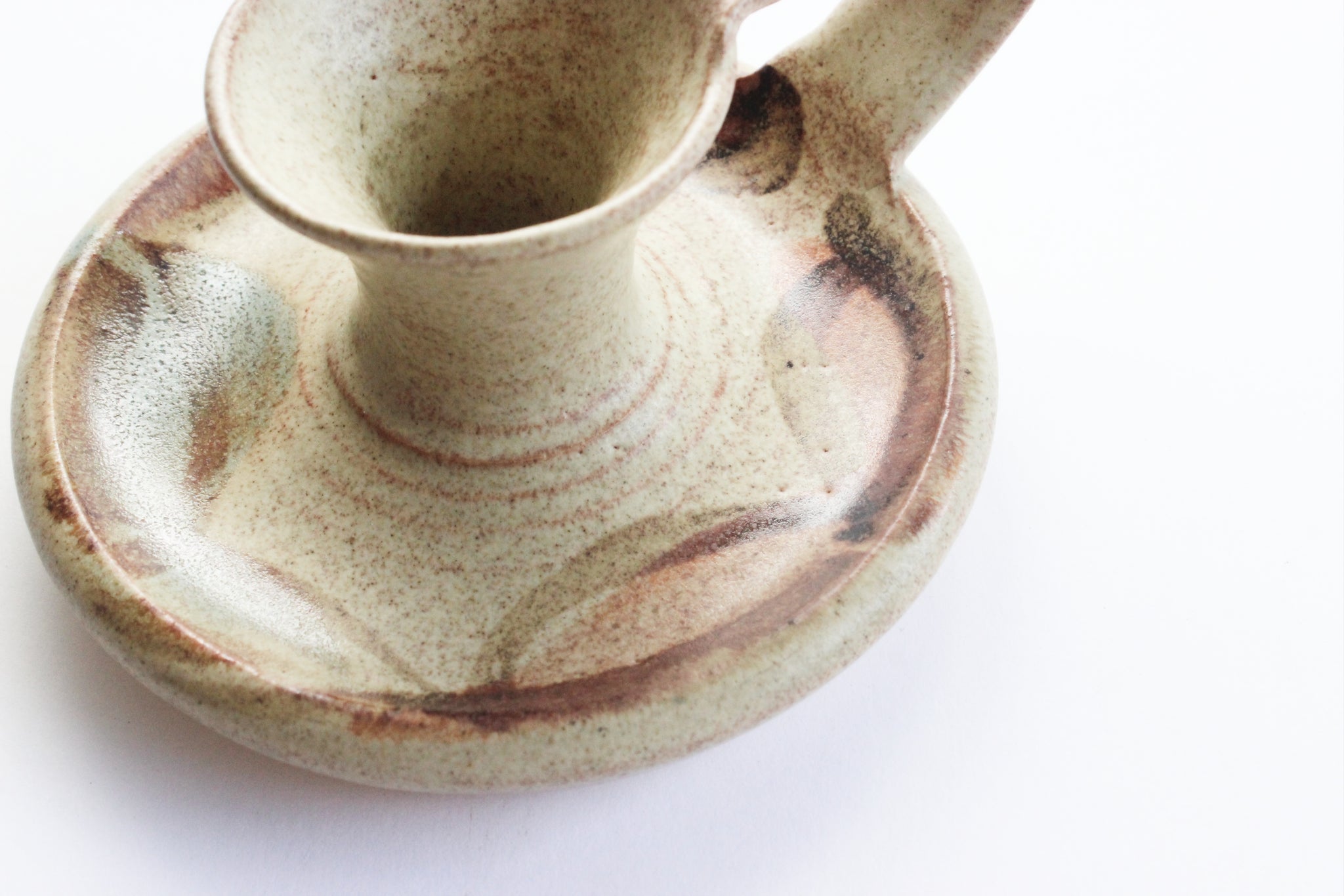 Stoneware Candlestick Holder, Boho Home Decor