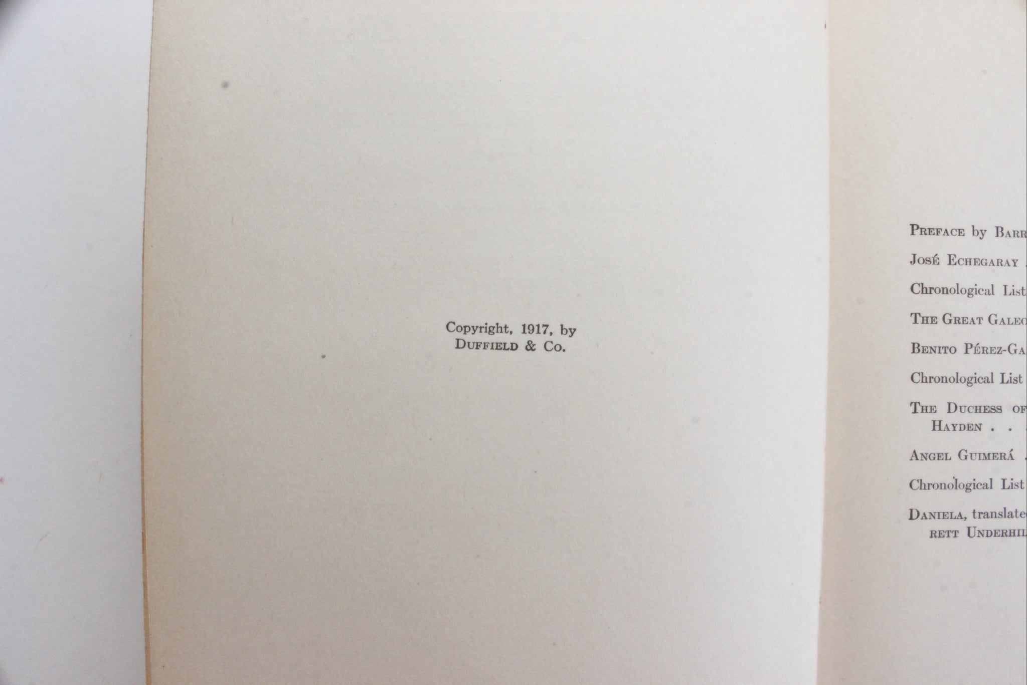 Antique Hardcover Book, 1917 Edition - Masterpieces of Modern Spanish Drama