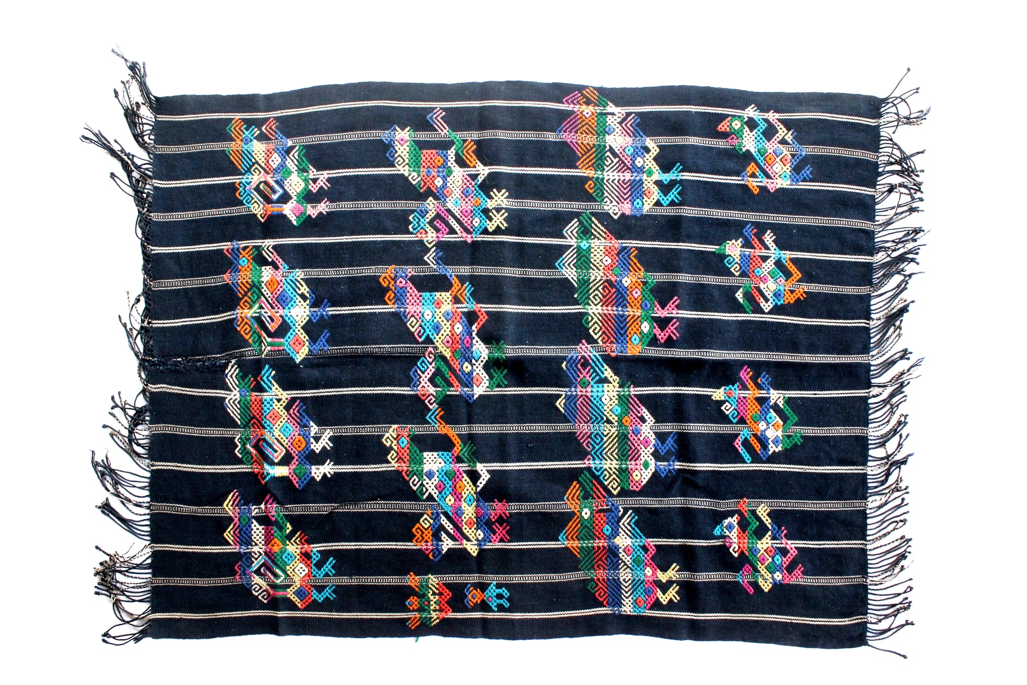 Hand Stitched Table Linen, Vintage Textile
