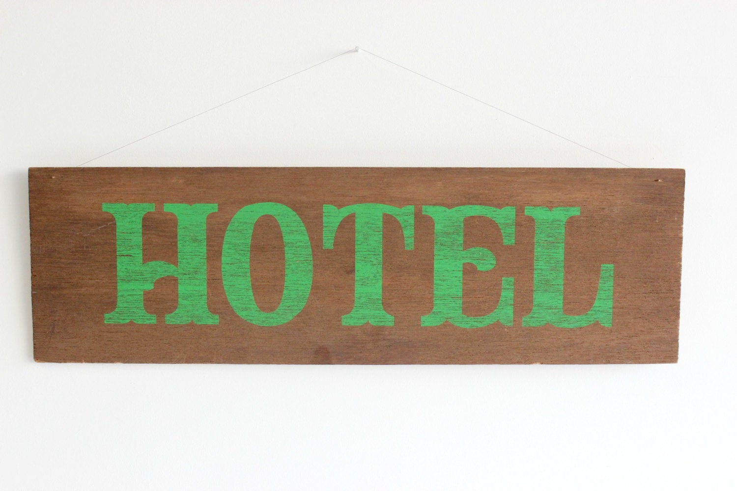 Wooden Hotel Sign, Wall Decor, Wall Art