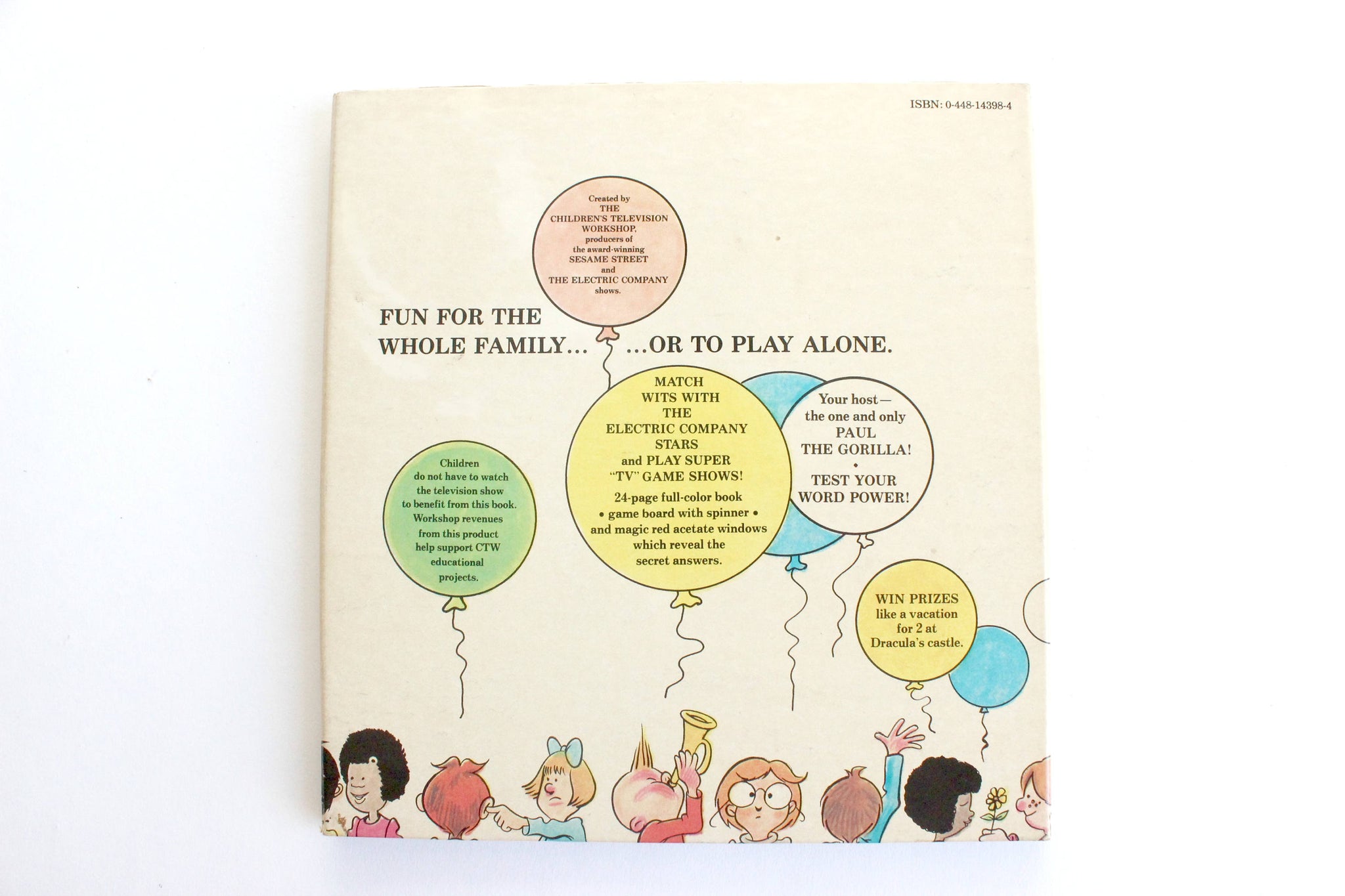 Vintage Children's Book, The Game Show Book, Kids Travel Game