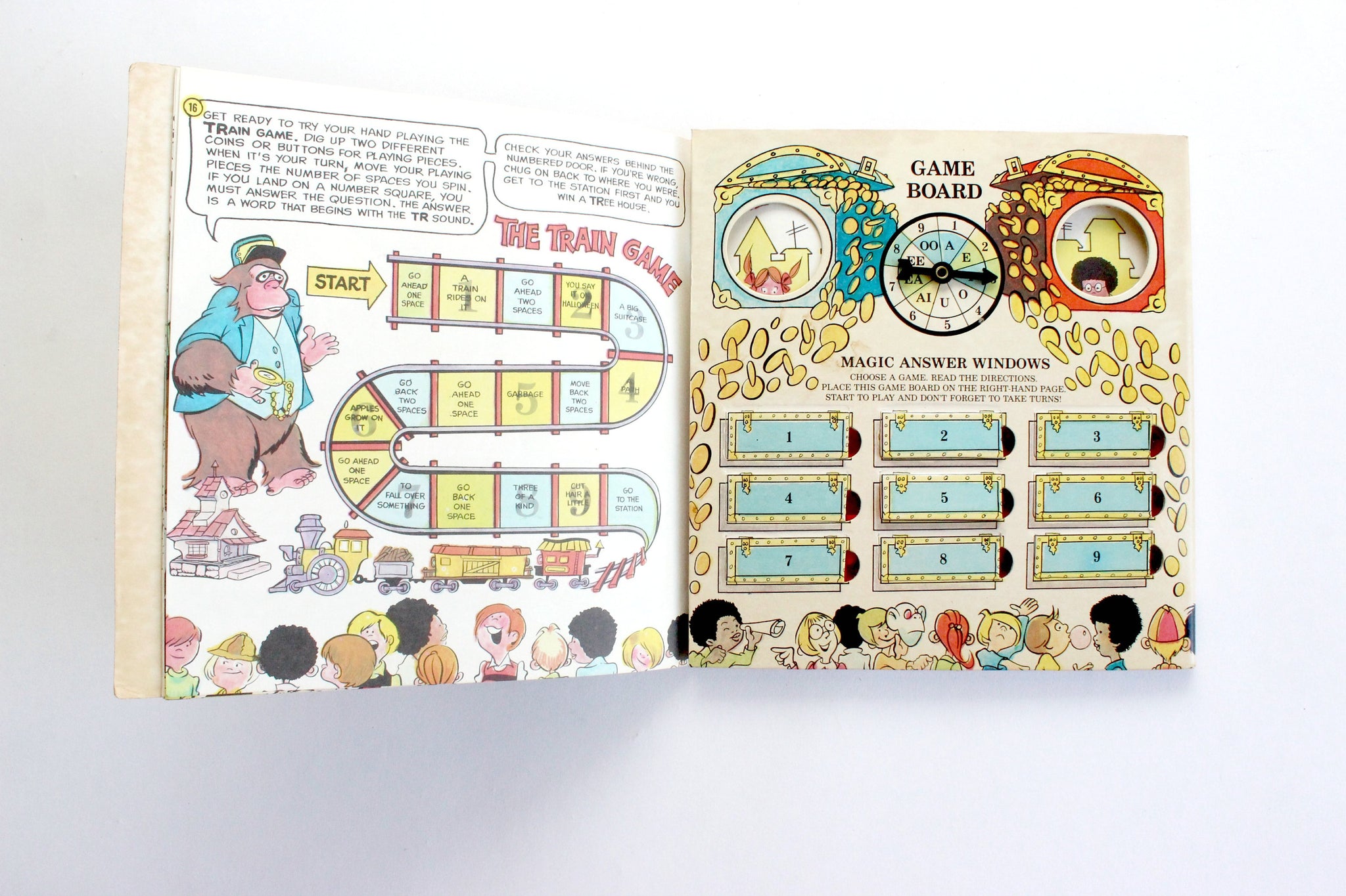 Vintage Children's Book, The Game Show Book, Kids Travel Game