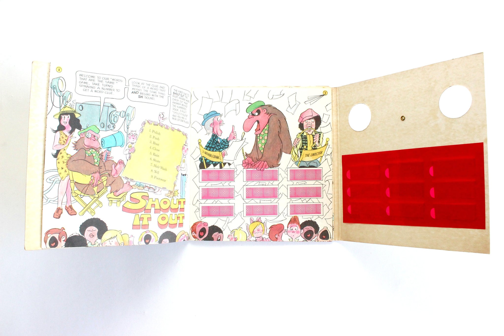 Vintage Children's Book, The Game Show Book, Kids Travel Game
