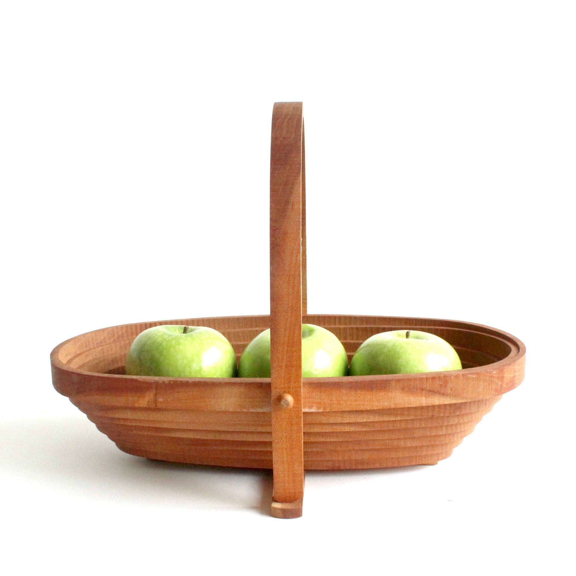 Expanding & Collapsible Wood Bowl, Mid Century Modern Home Decor