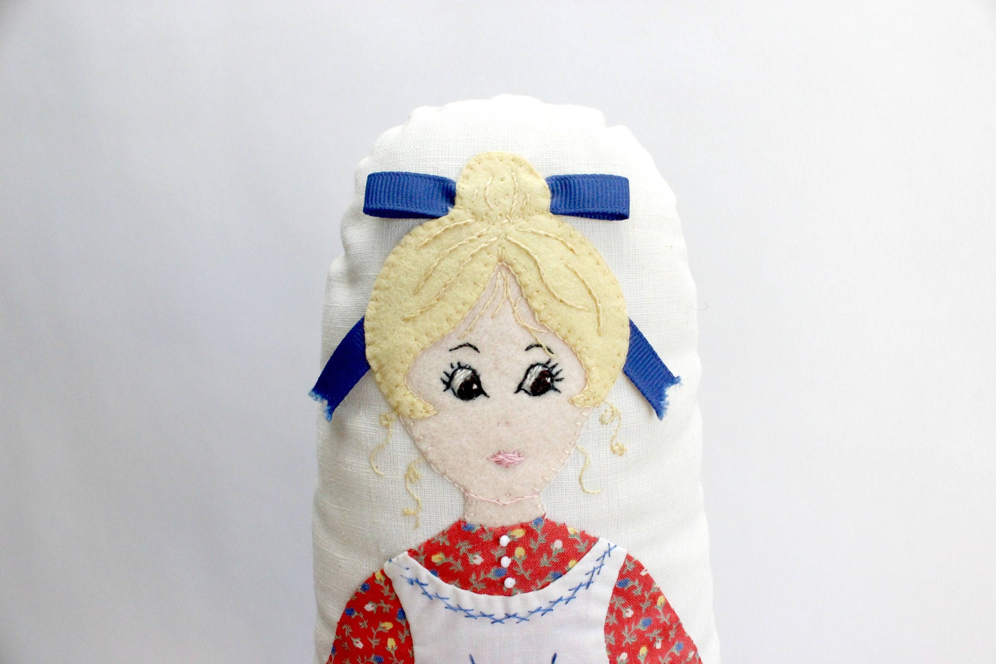 Handmade Doll Pillow, Vintage Children's Toy