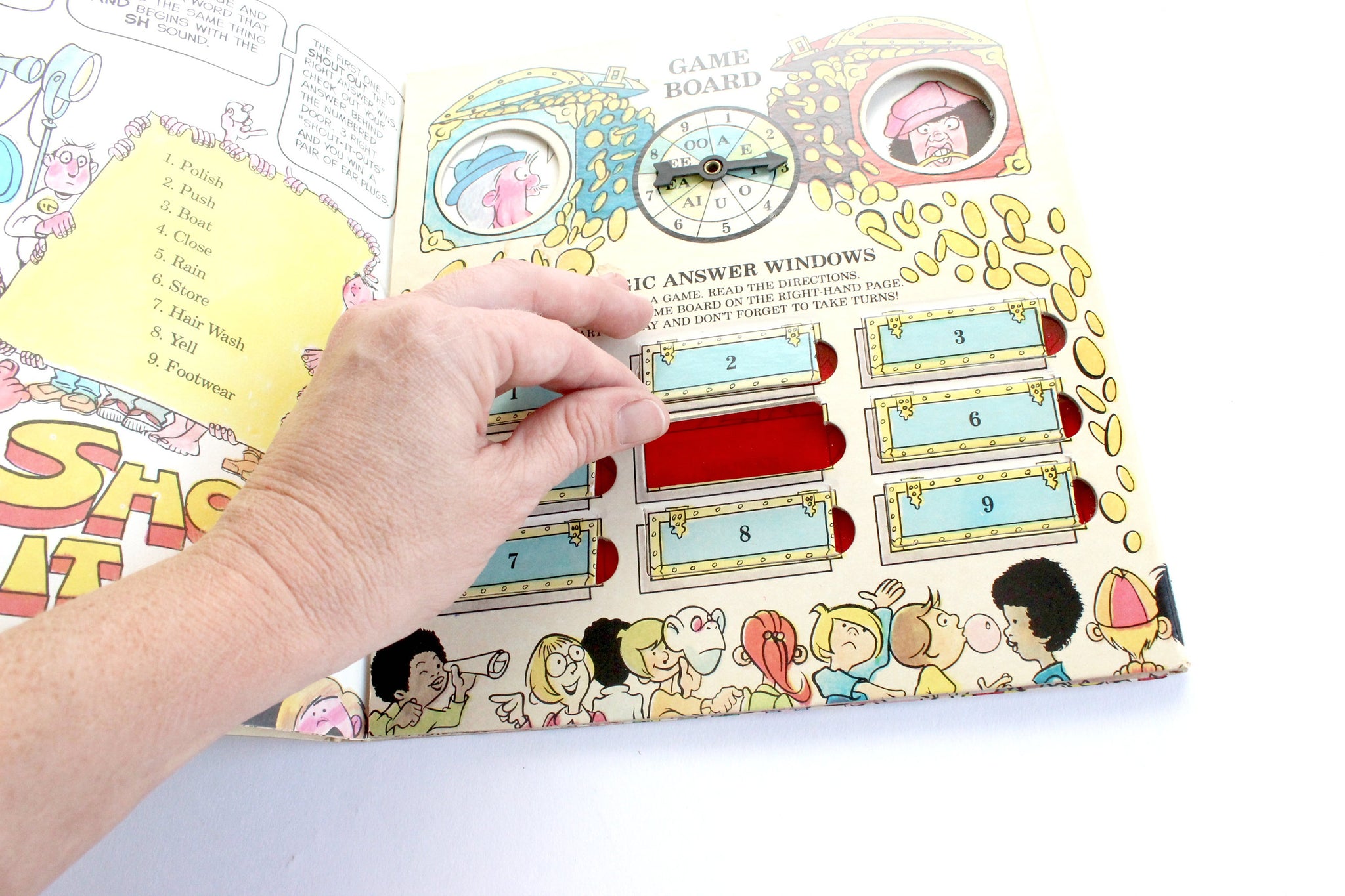 Vintage Children's Book, The Game Show Book, Kids Travel Game