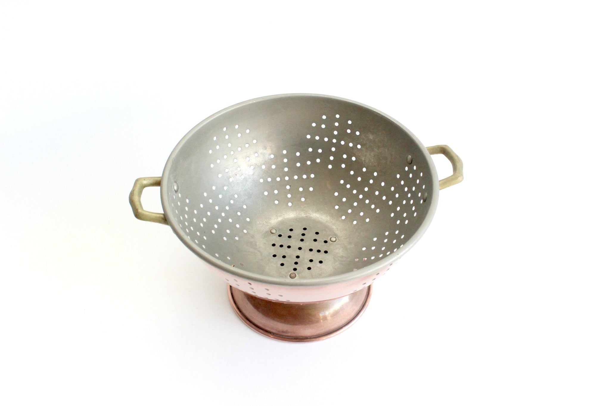 Copper Colander, Vintage Kitchen Strainer