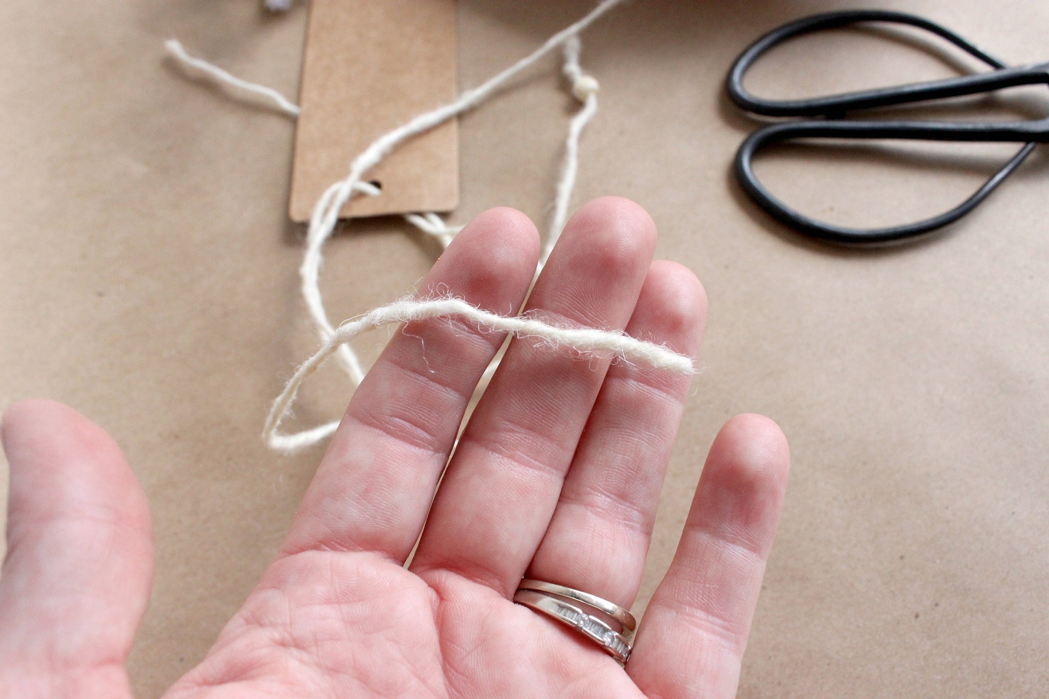 Driftwood Bobbins, Hand Wrapped with Natural Vintage String