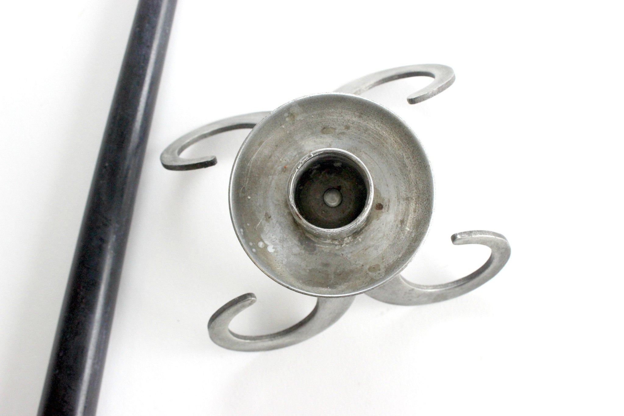 Pewter Candlestick Holder, Made in Sweden