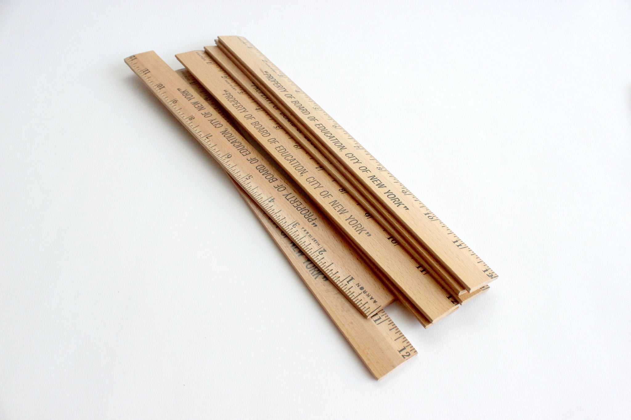 Wooden Ruler, Measuring Tool, Board of Education, City of New York