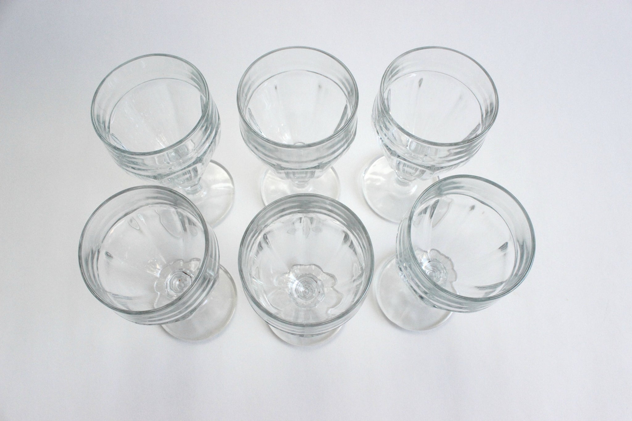 Vintage Water Goblets, Iced Tea Glasses, Ice Cream Cups