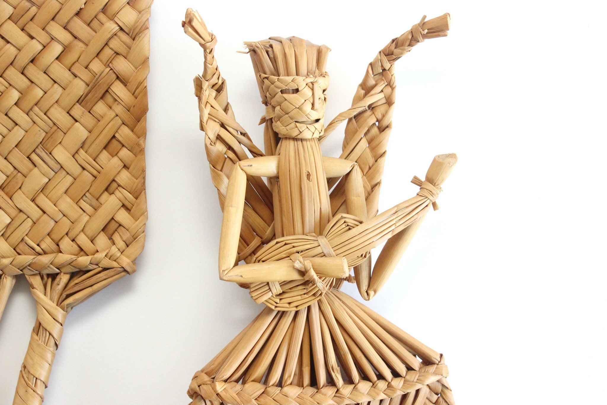 Woven Straw Art, Wall Hangings, Made in Mexico