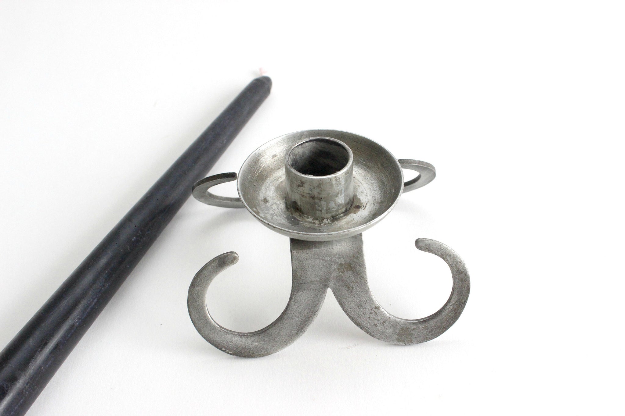 Pewter Candlestick Holder, Made in Sweden