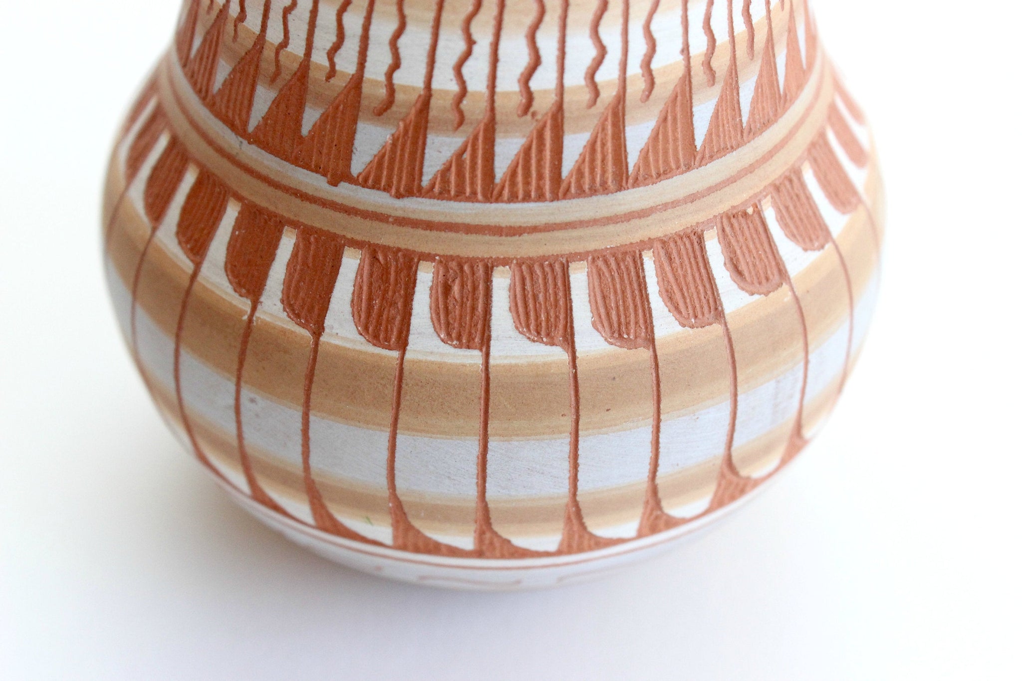 Native American Style Clay Pot, Decorative Ceramics, Folk Art