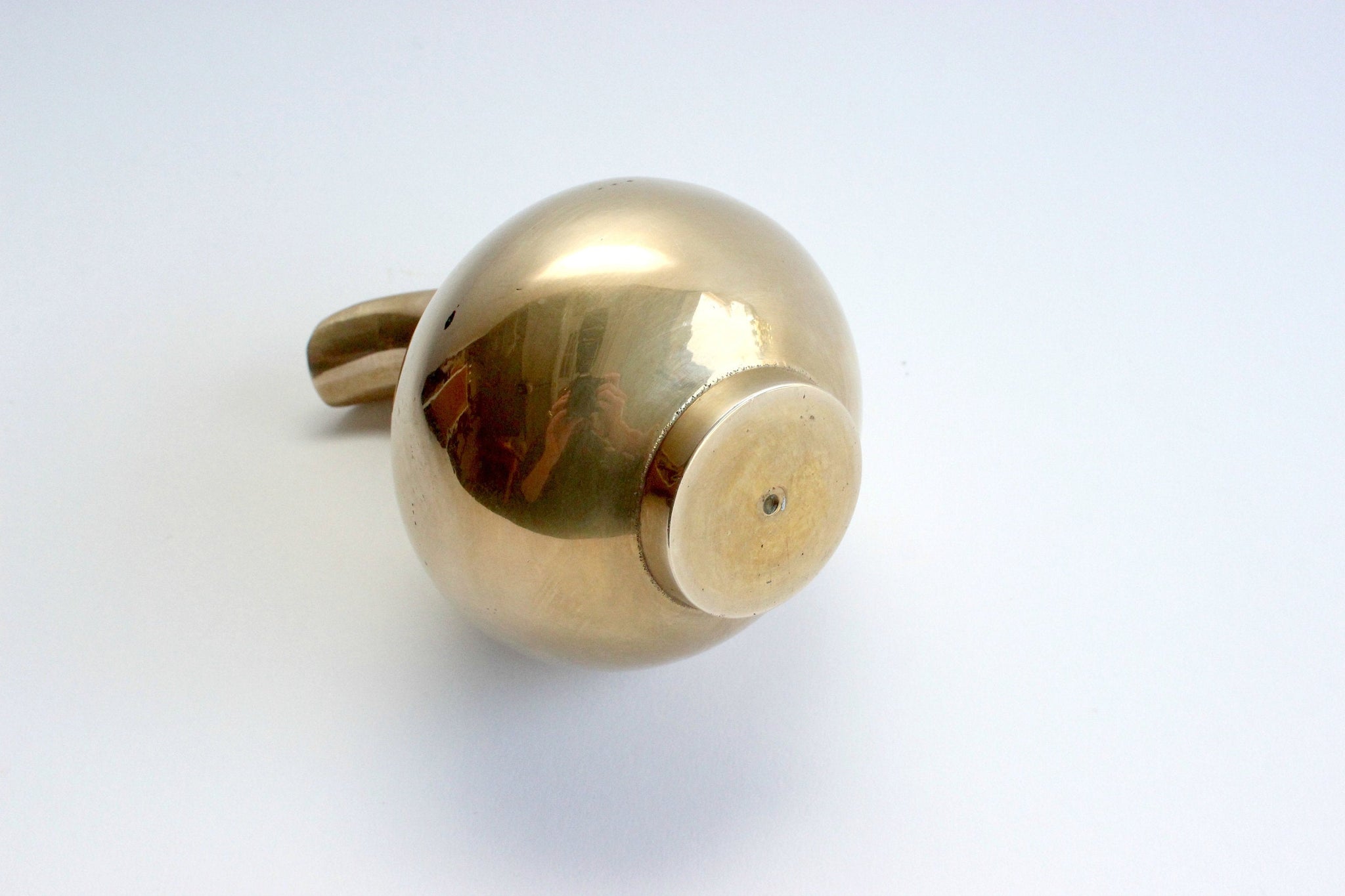 Small Solid Brass Pitcher, Vintage Bud Vase