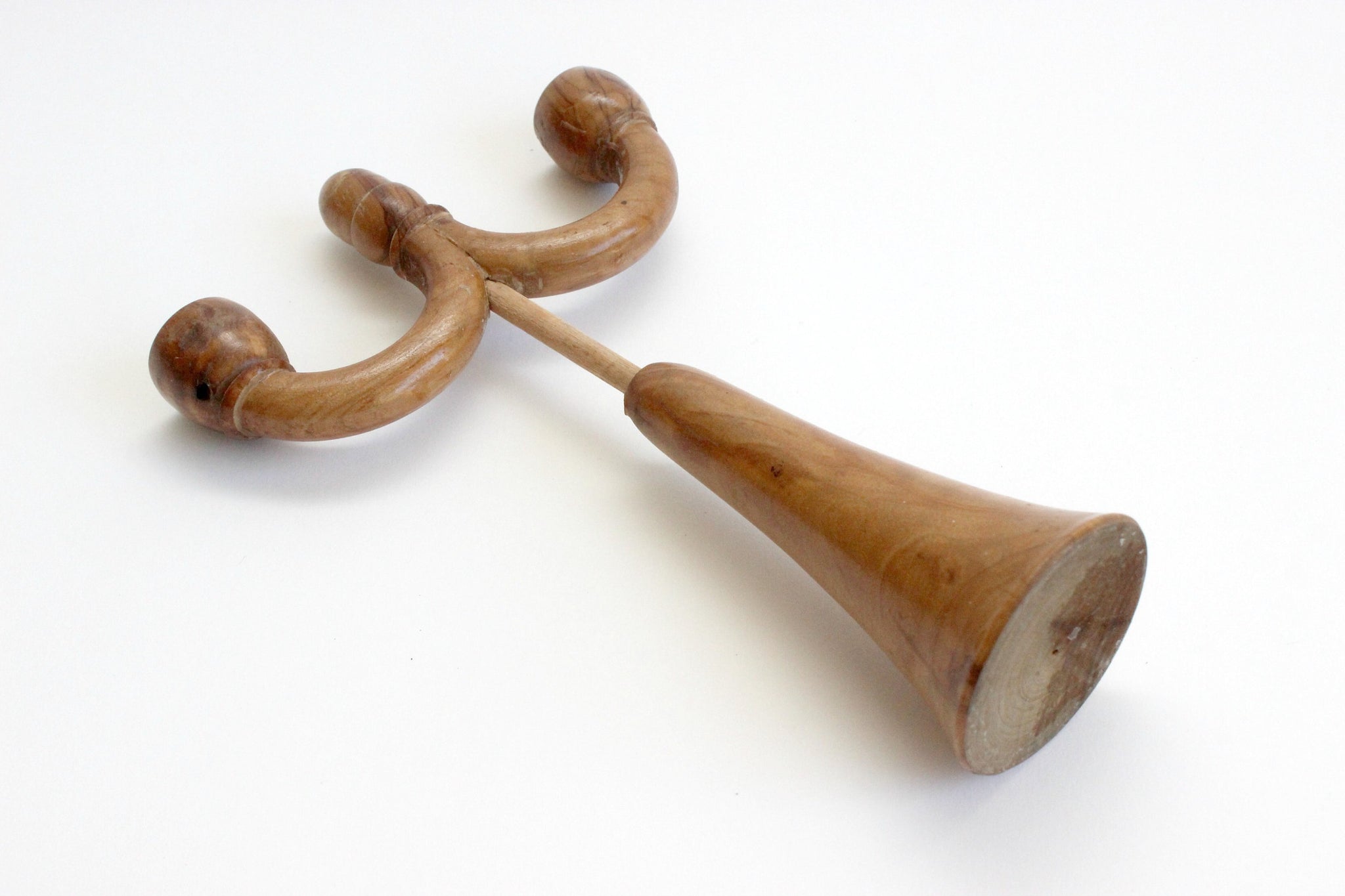 Wood Candlestick Holder, Mid Century Home Decor, Gothic Style Candle Holder