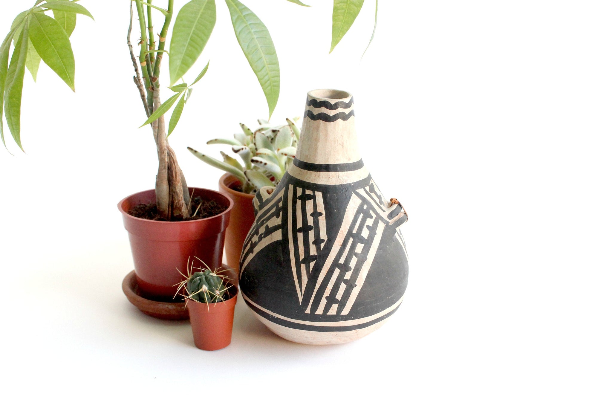 Anasazi Rain Blossom Canteen, Native American Jug, Southwest Decor