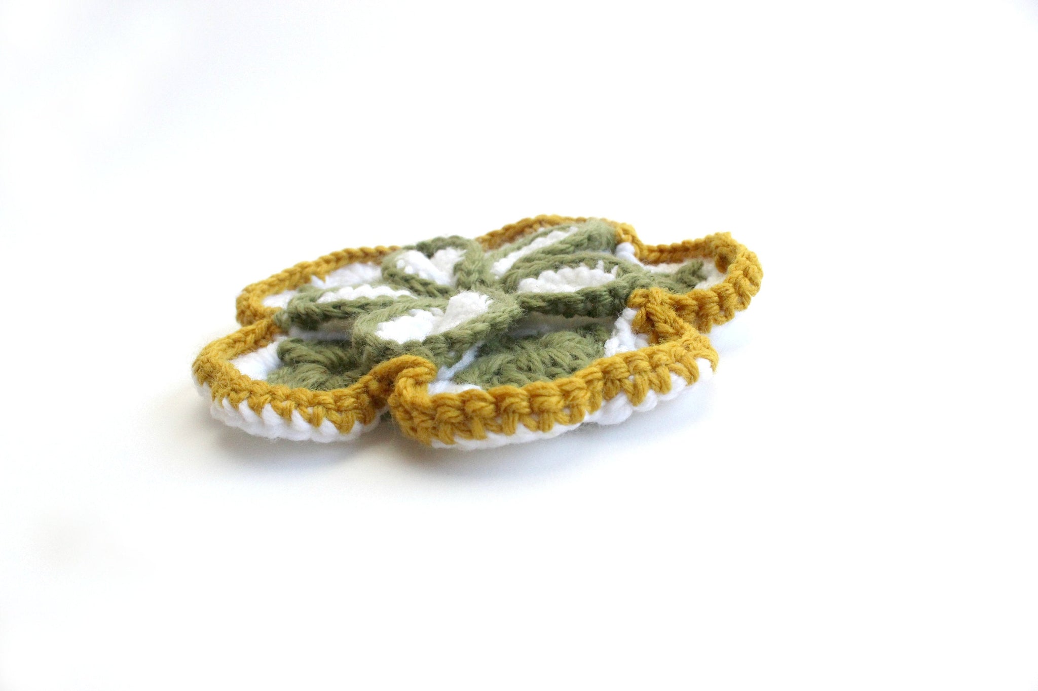 Knit Doily, Gift Wrap Topper, Craft Supply