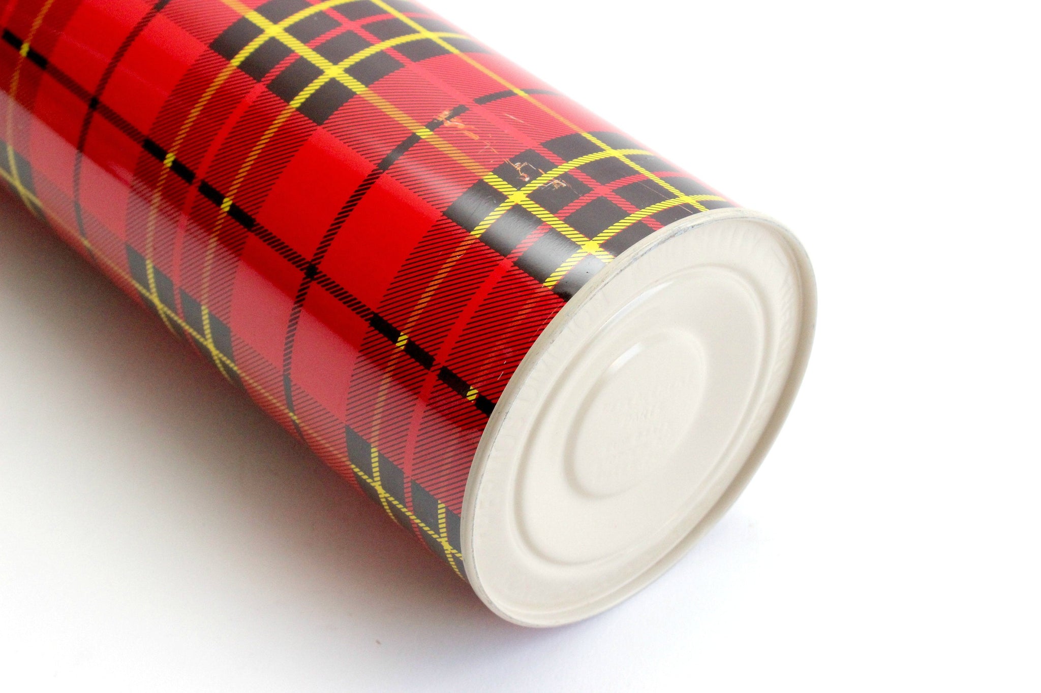 Vintage Red & Black Plaid Thermos, 1973 King-Seeley Thermos
