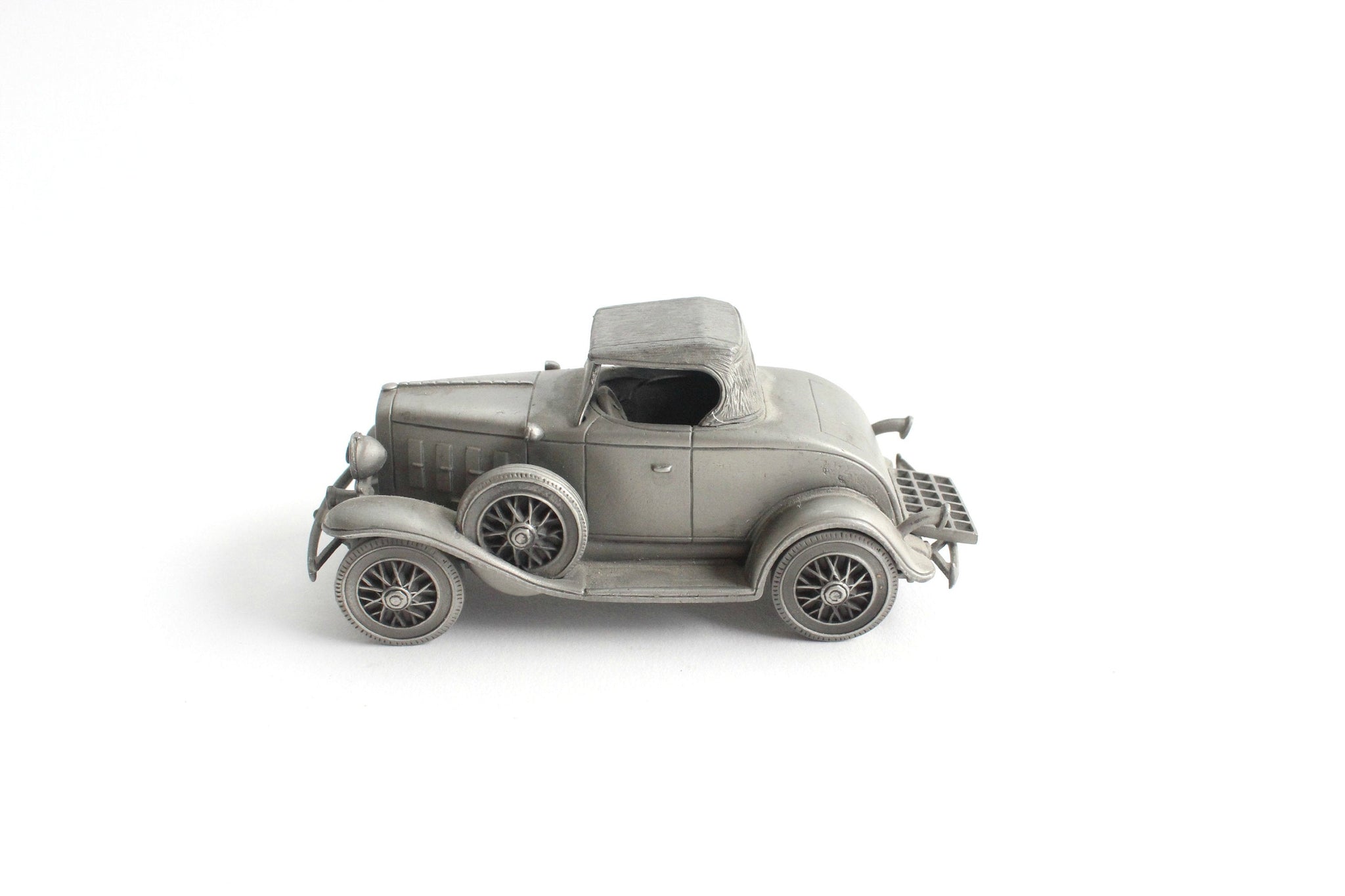 Vintage Pewter Car Figurines, Automobile Collectible Figurines, Boys Room Decor, Stocking Stuffer Idea