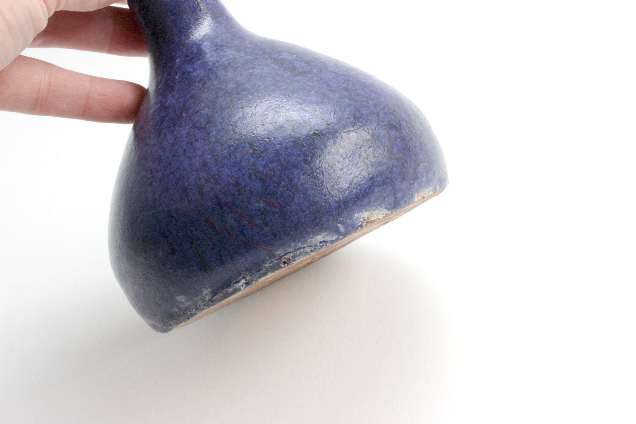 Vintage Stoneware Bud Vase, Hand Made Pottery
