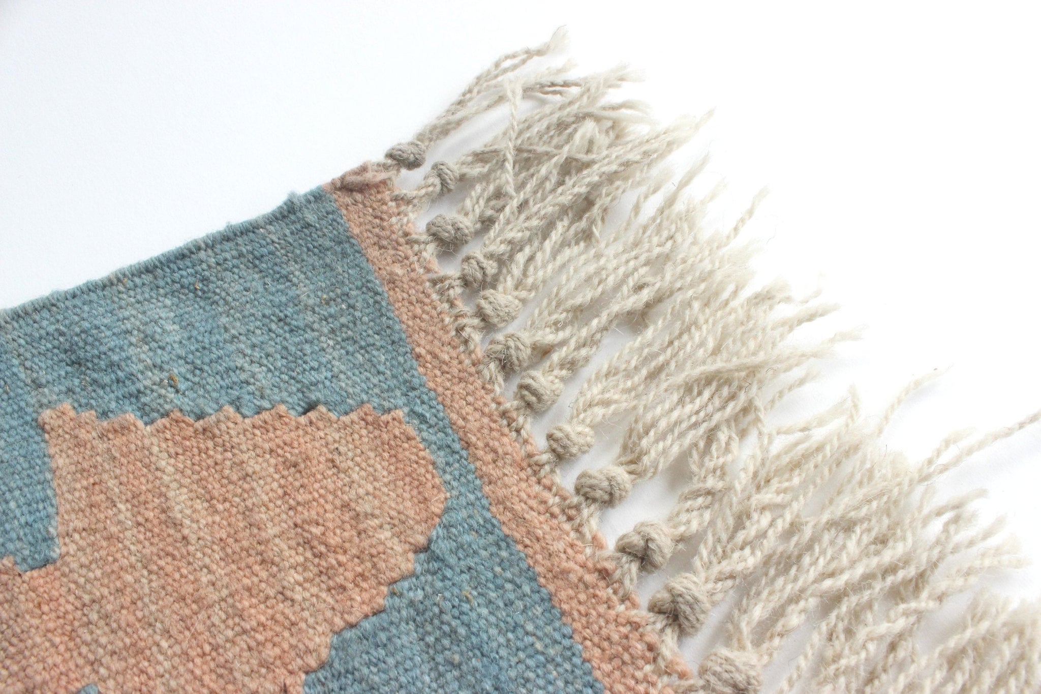 Vintage Turkish Kilim Rug, Hand Woven Geometric Rug, 4' x 6' Wool Area Rug
