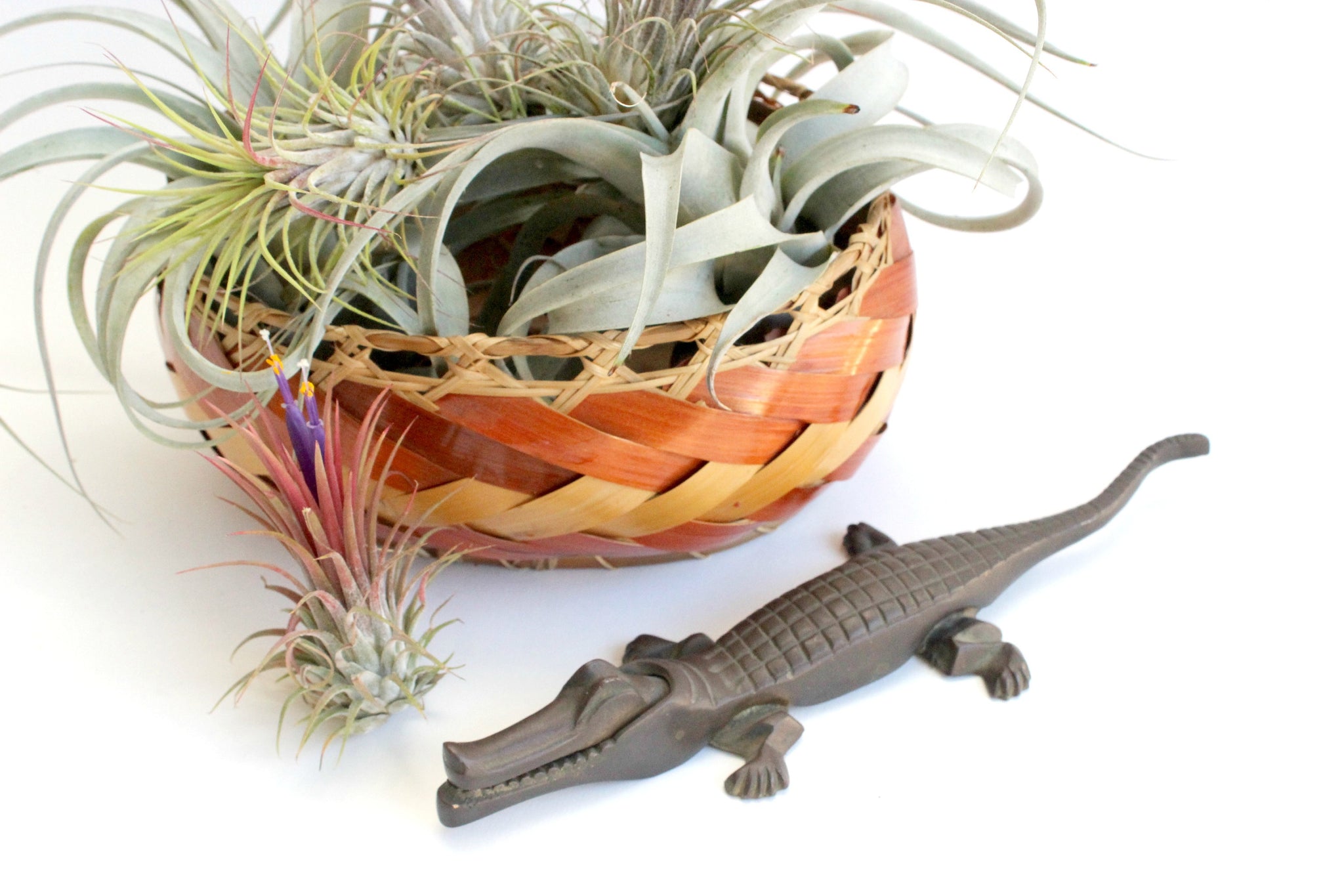 Vintage Brass Alligator Figurine, Animal Lover's Gift