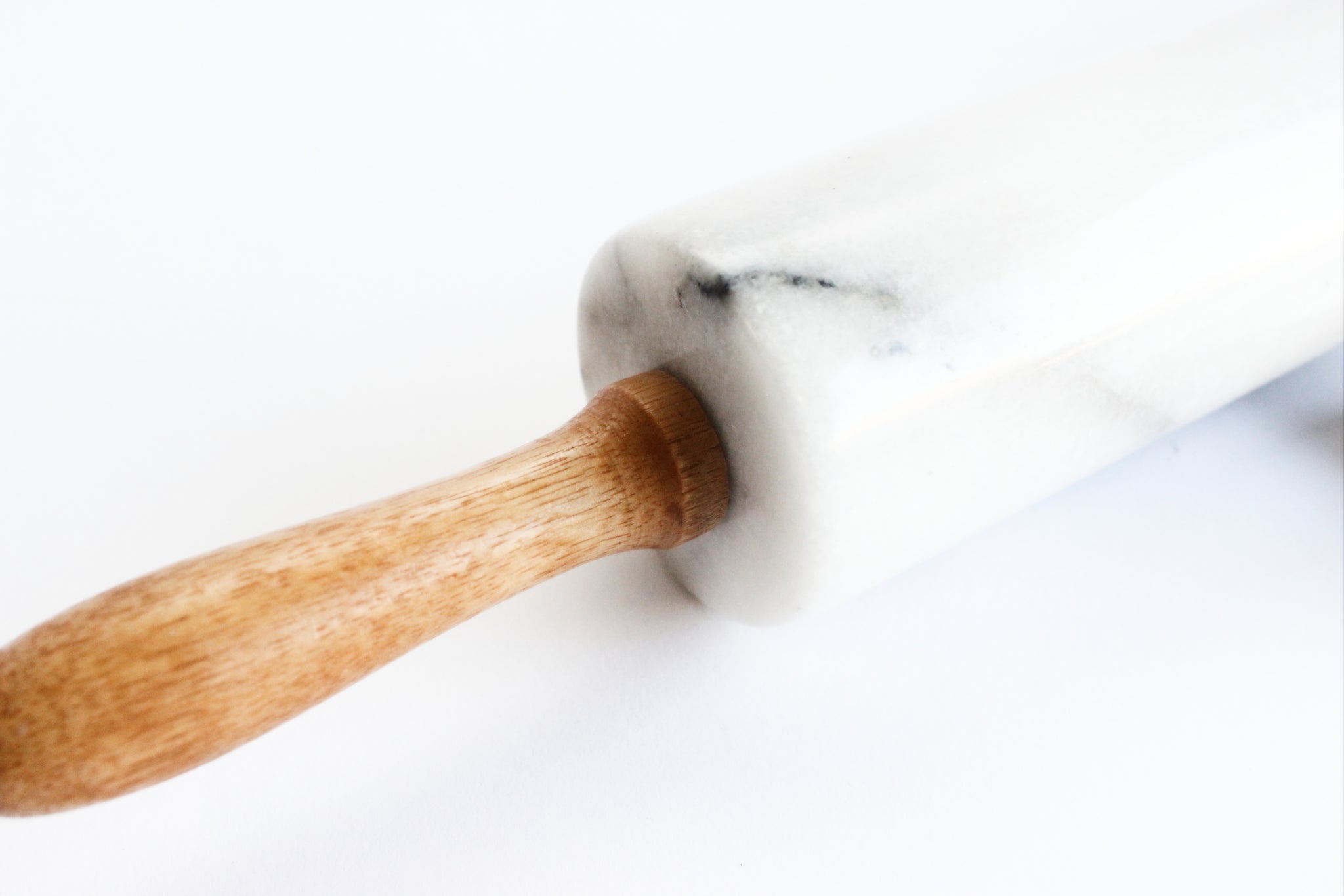 Vintage Marble Rolling Pin, Rolling Pin with Stand