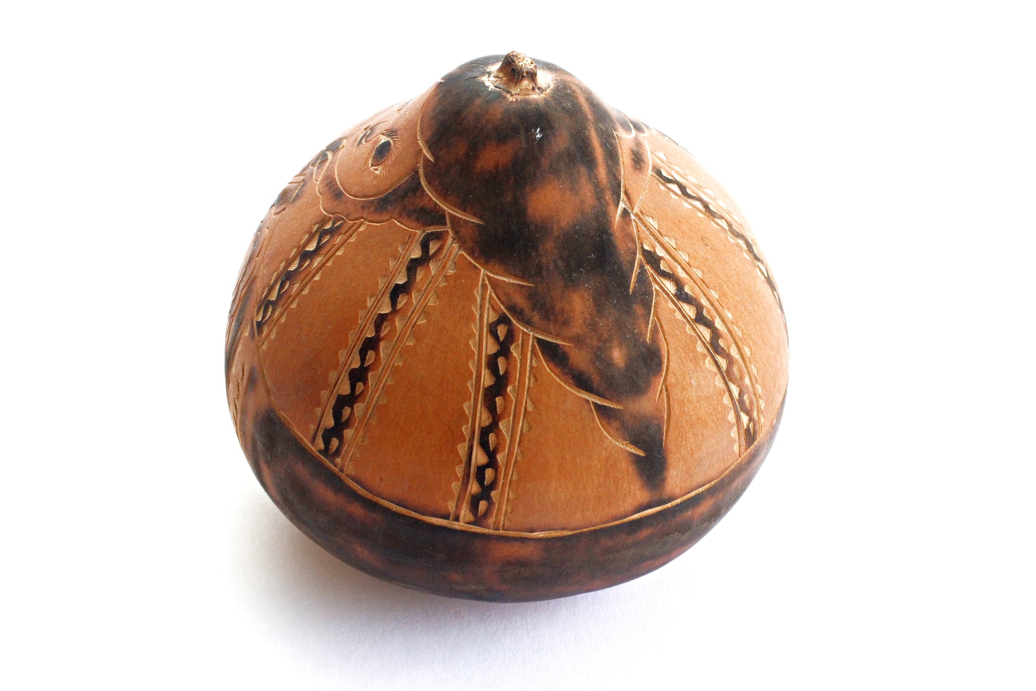 Mates Burilados, Peruvian Folk Art, Etched Decorative Gourd