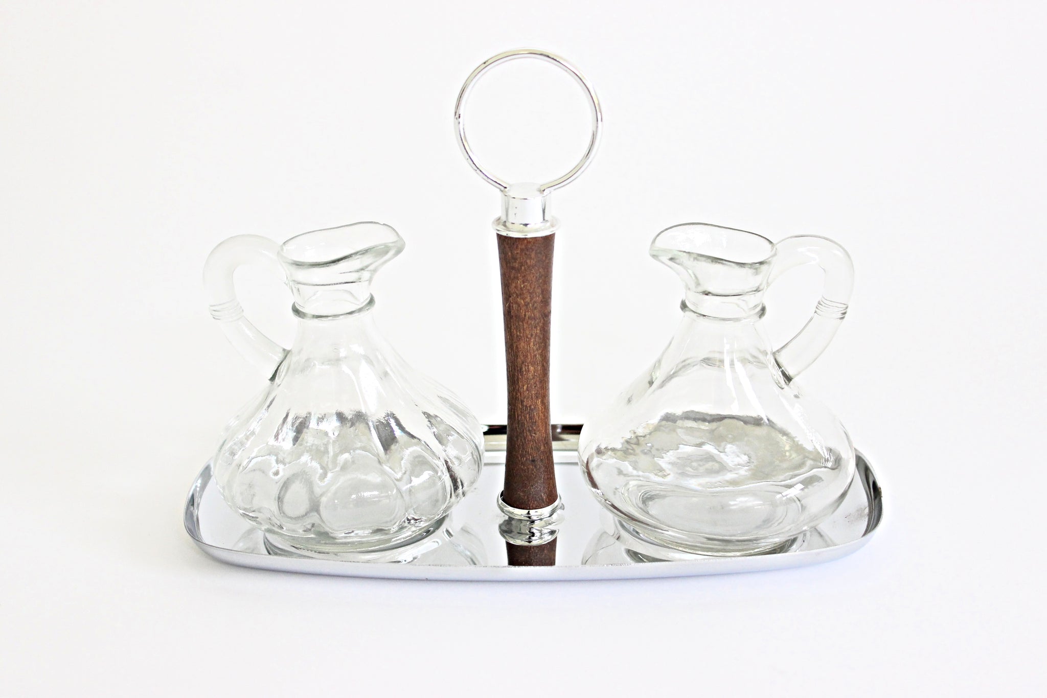 Mid Century Modern Oil & Vinegar Serving Set, Shelton Ware N.Y.C