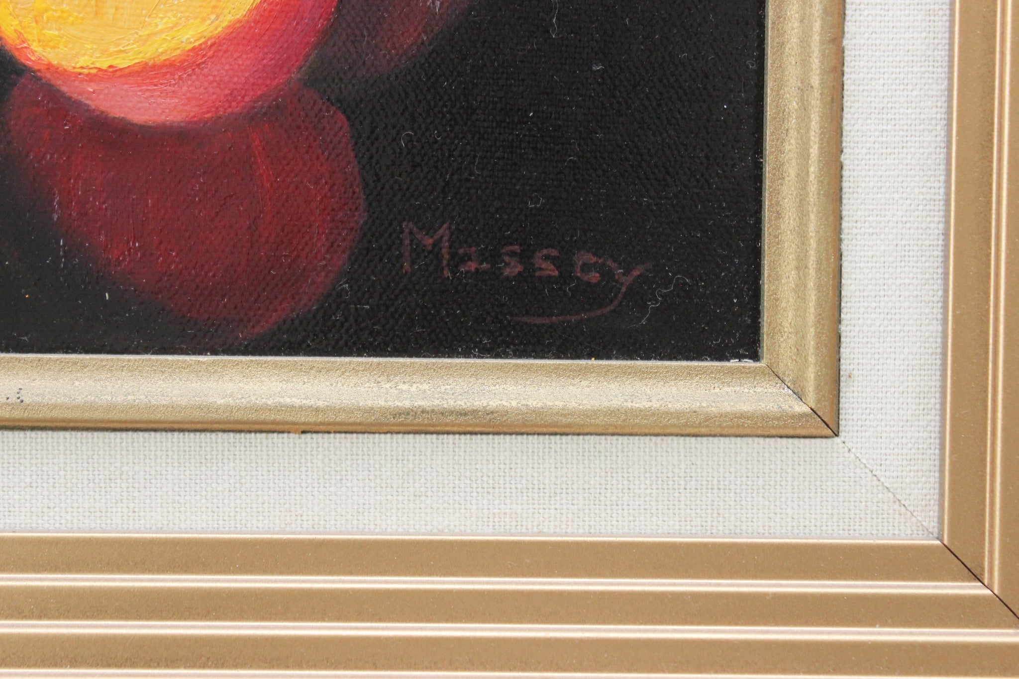 Vintage Oil On Canvas, Still Life Painting, Kitchen Decor