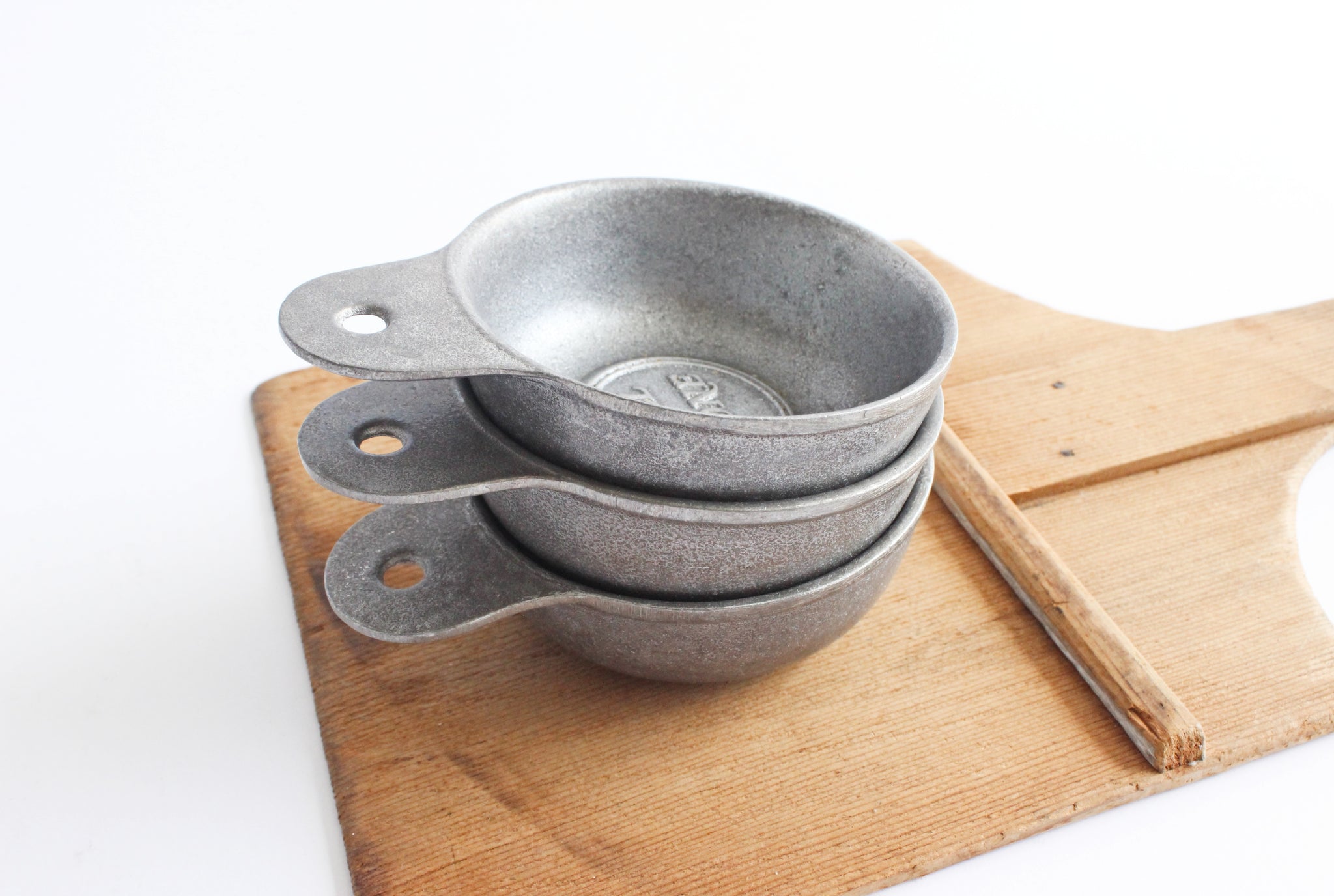 Vintage Pewter Bowl, Small Serving Bowl with "All Gone" Printed On The Bottom