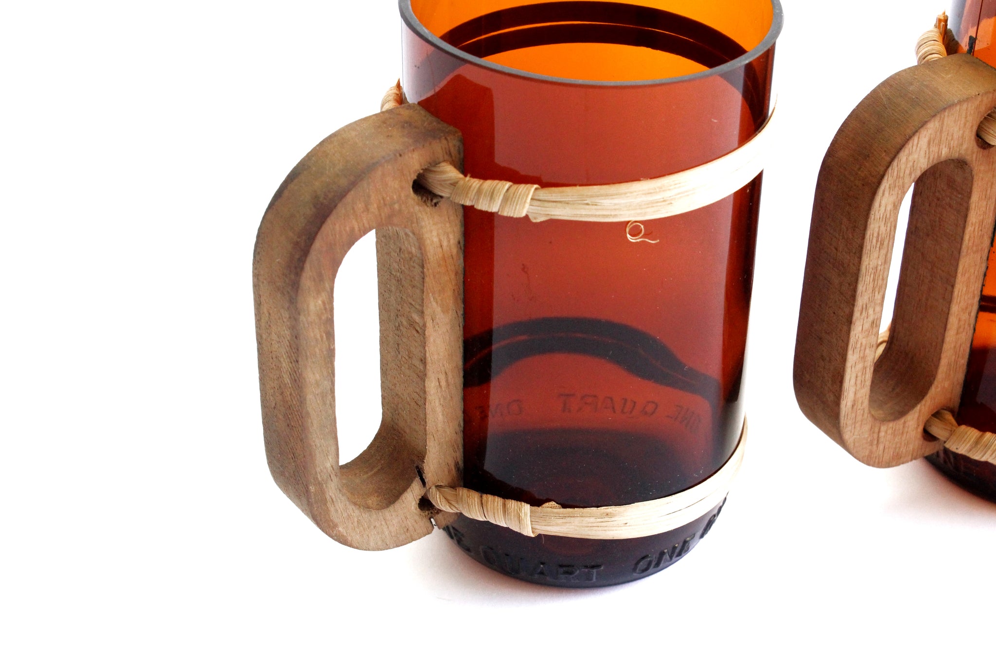 Hand crafted Beer Mugs, Repurposed Wine Bottle Beer Mugs