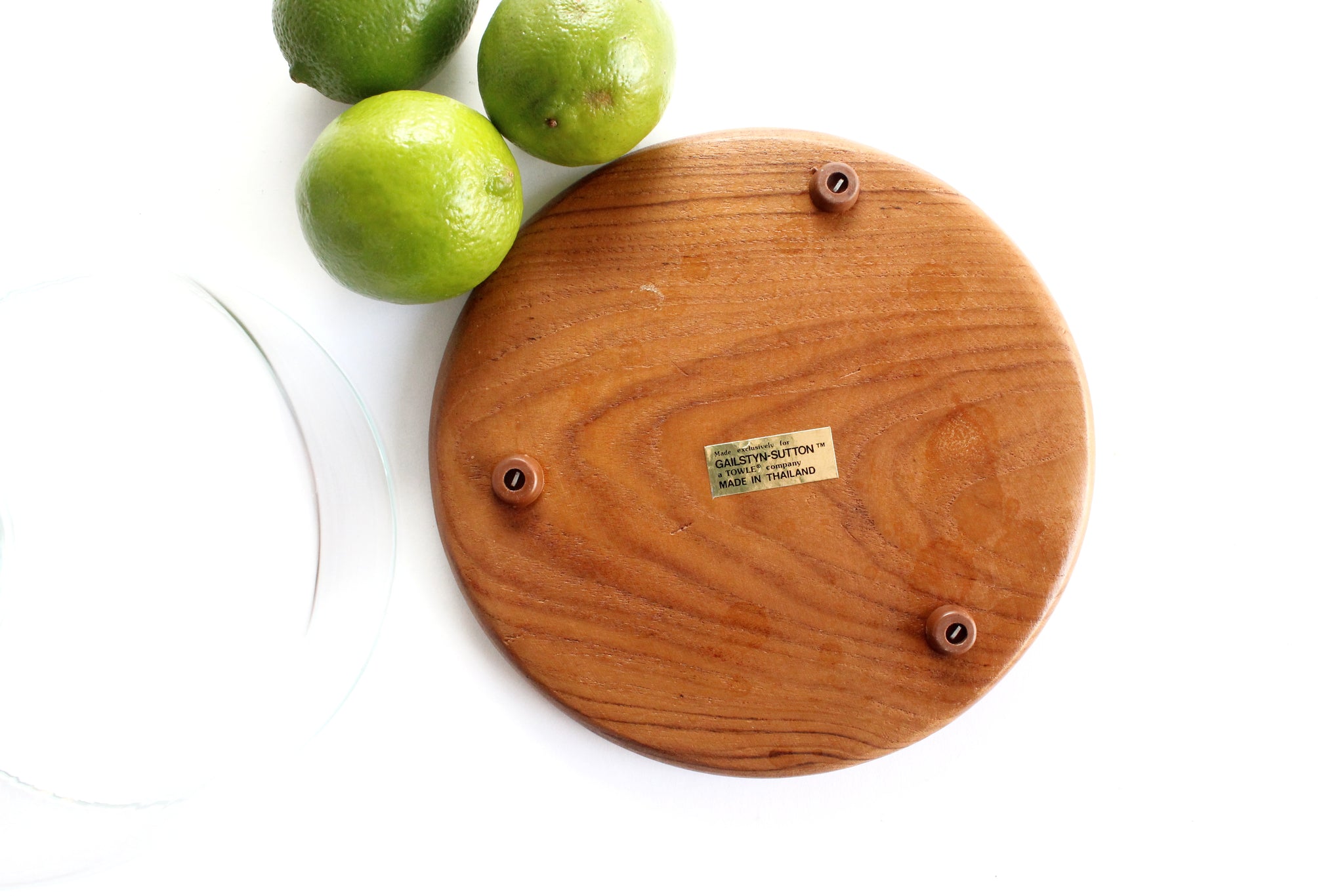 1970's Serving Board with Glass Dome Lid