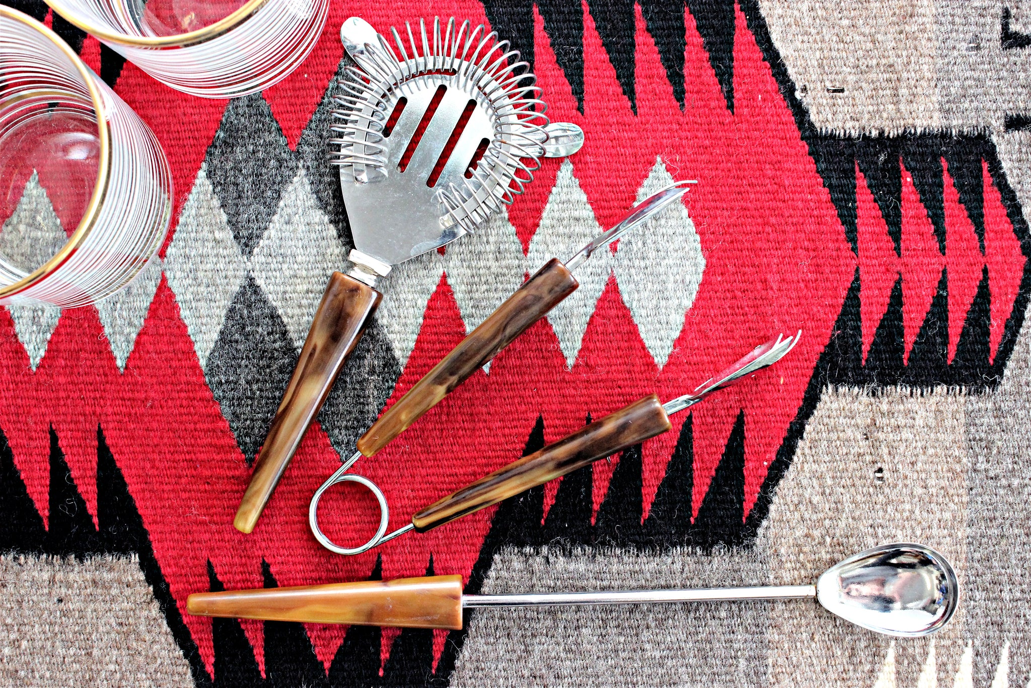 Mid Century Modern Bar Tools, Vintage Barware