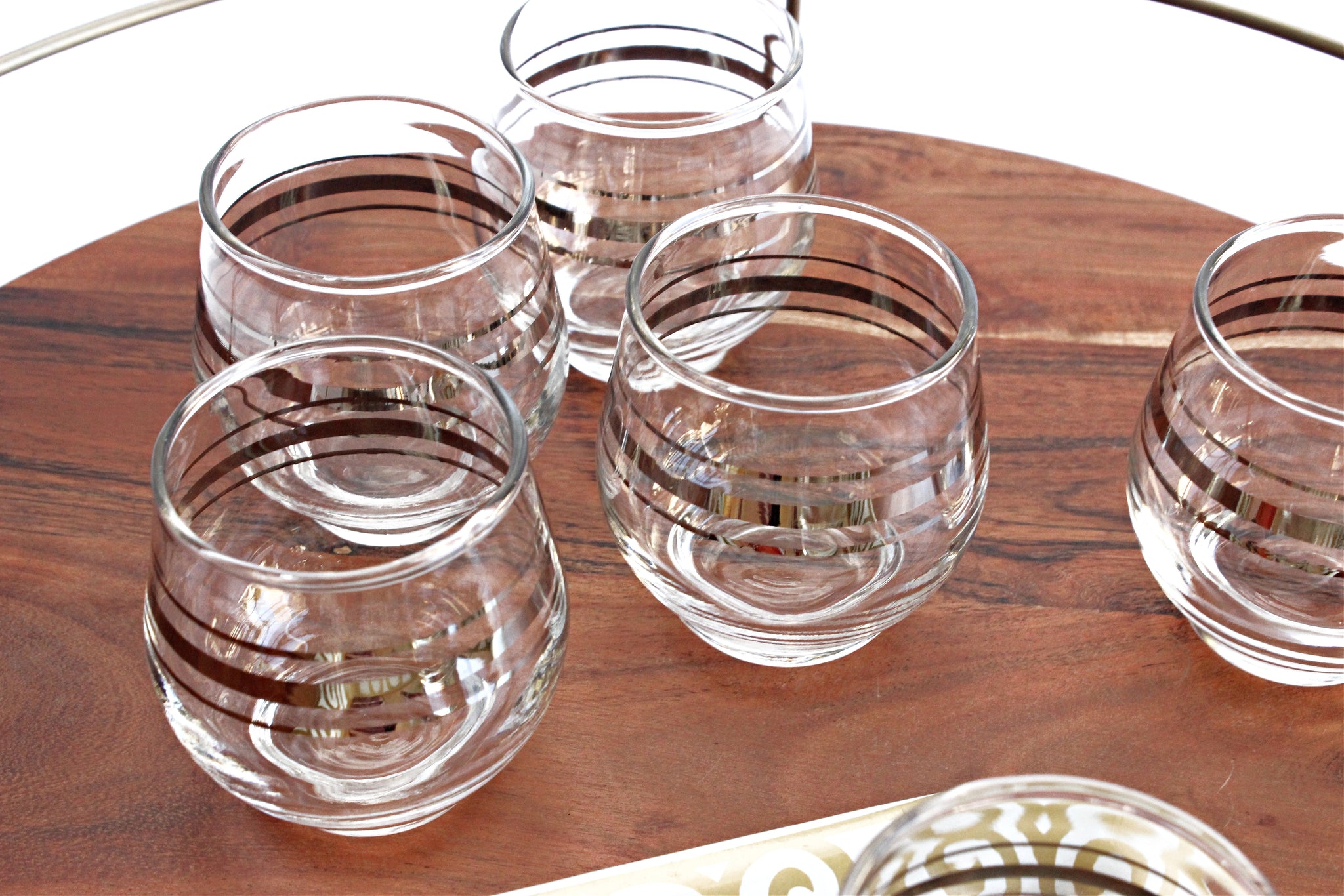 1960s vintage cocktail glasses
