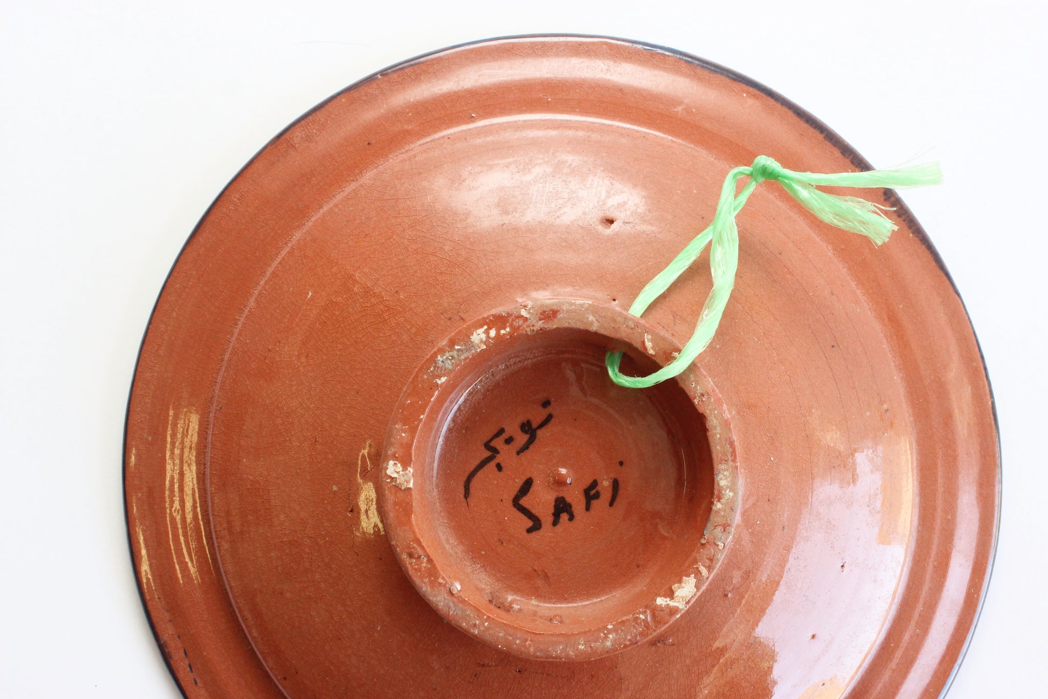 Hand Painted Moroccan Bowl, Boho Style Hanging Wall Decor