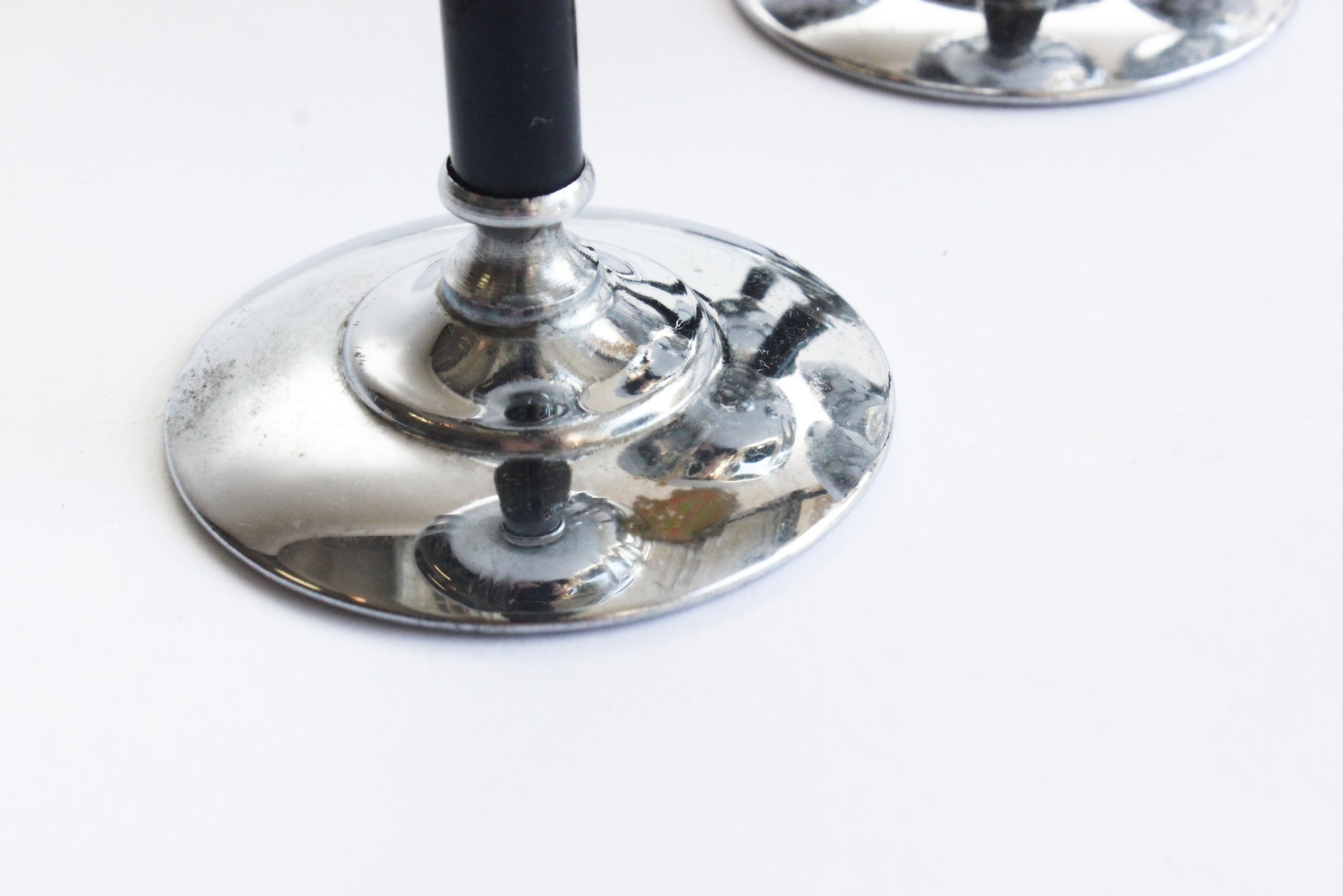 Silver Plated Stemmed Goblets, Mid Century Barware