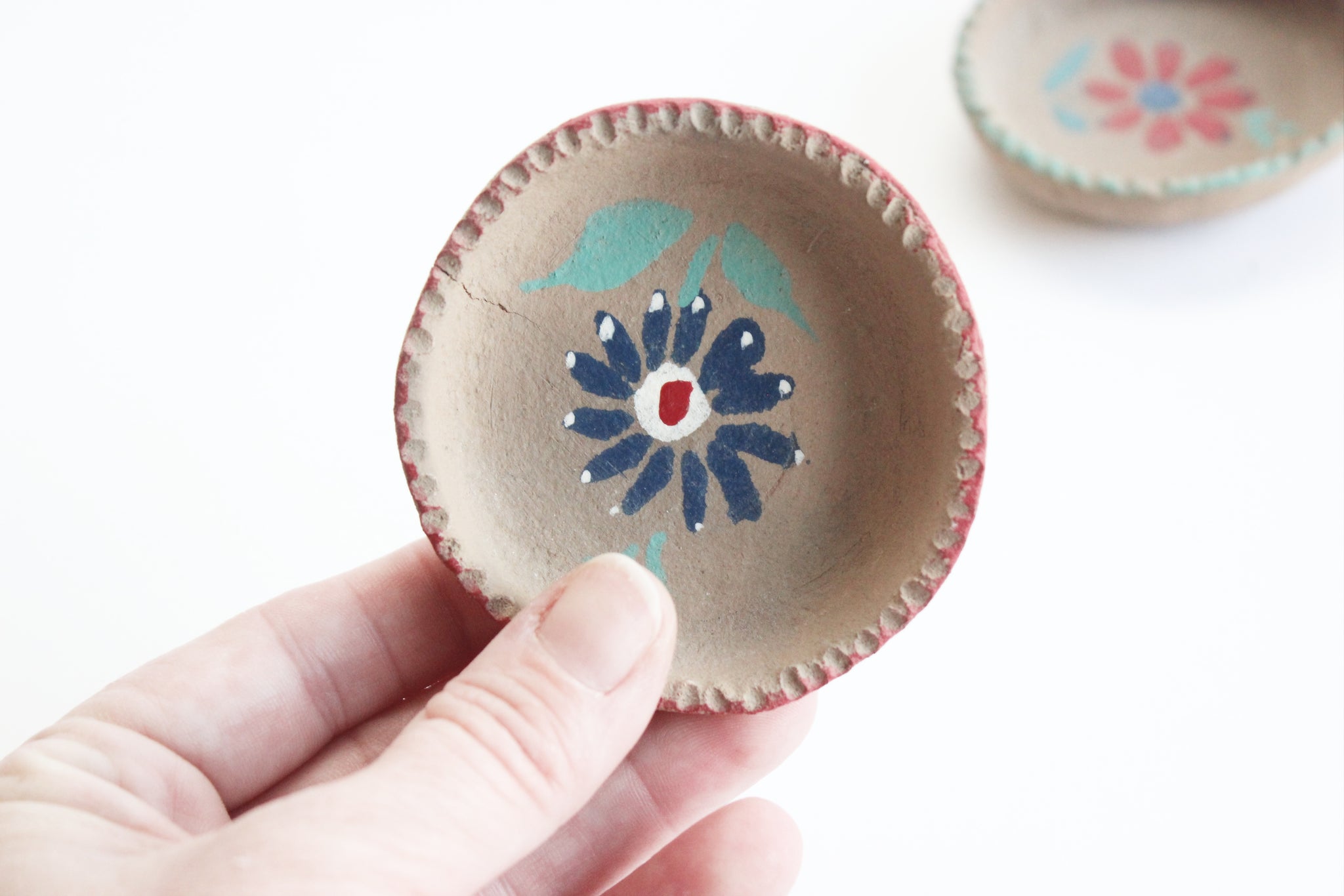 Small Clay Ring Dishes, Jewelry Holder, Earring Plate