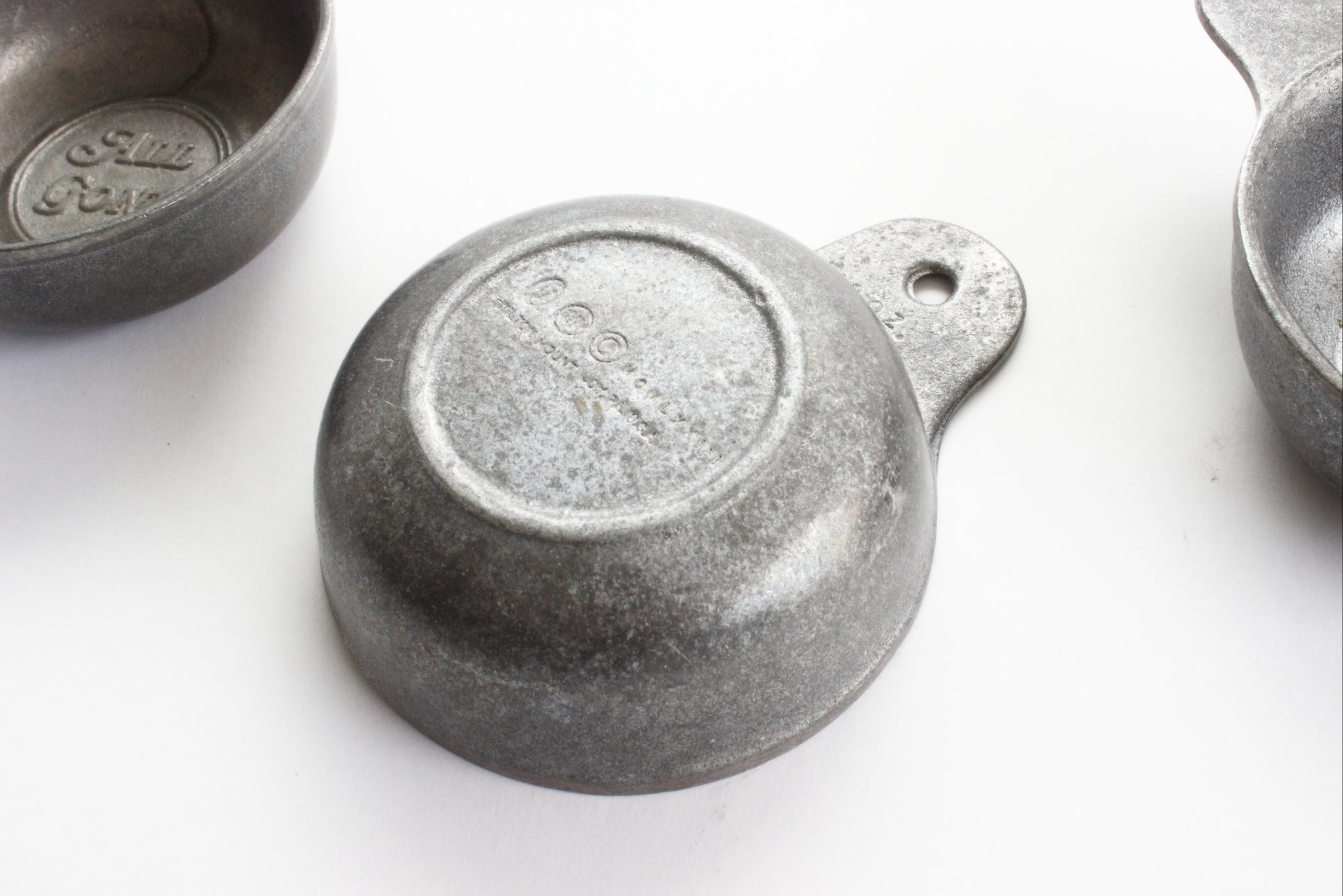 Vintage Pewter Bowl, Small Serving Bowl with "All Gone" Printed On The Bottom