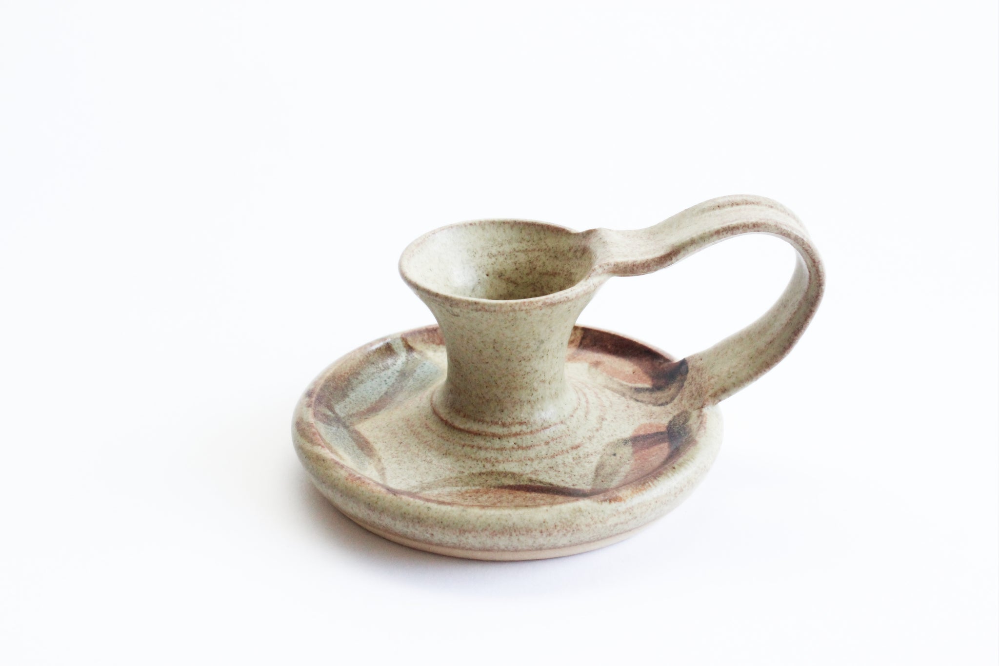 Stoneware Candlestick Holder, Boho Home Decor