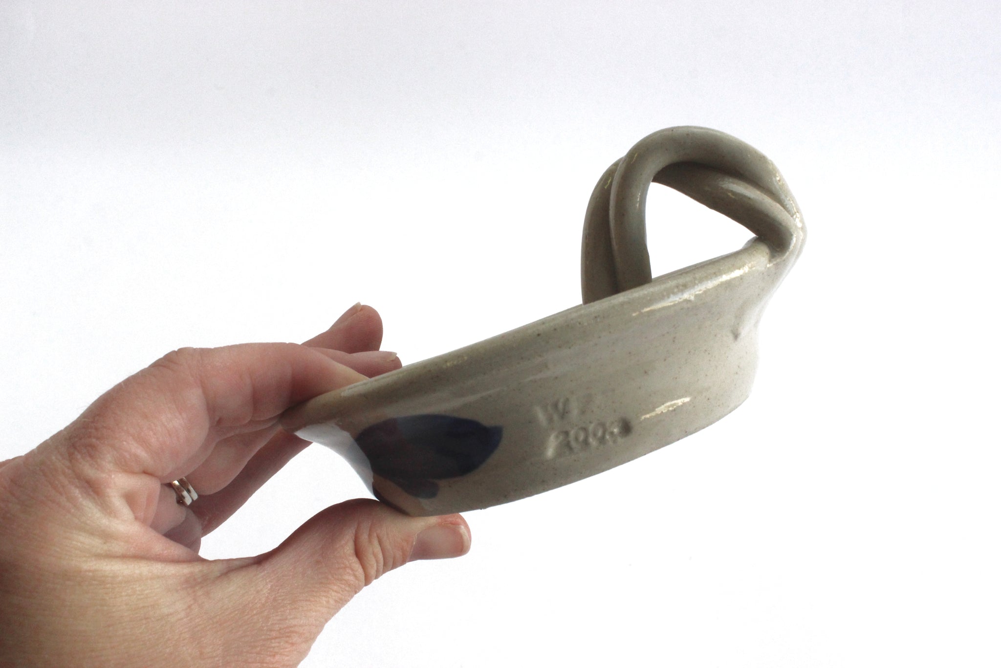 Stoneware Candlestick Holder, Boho Home Decor