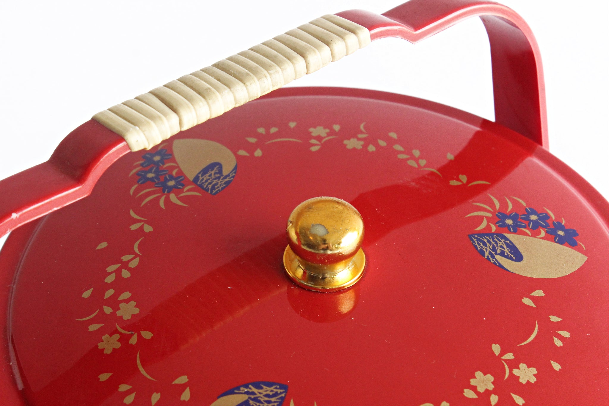 Vintage Japanese Bento Box, Three Tiered Stacking Bento Box